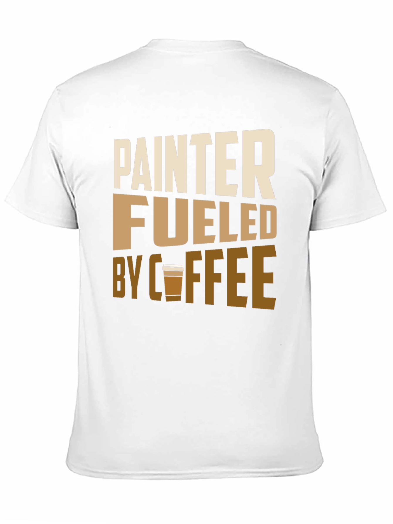 Painter Fueled by Coffee Black Graphic Tee