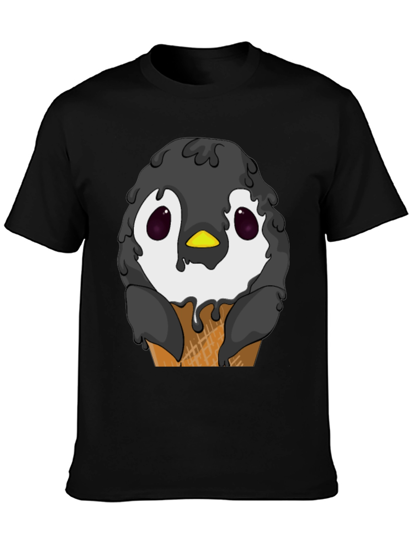 Penguin Ice Cream Cone Graphic T-Shirt