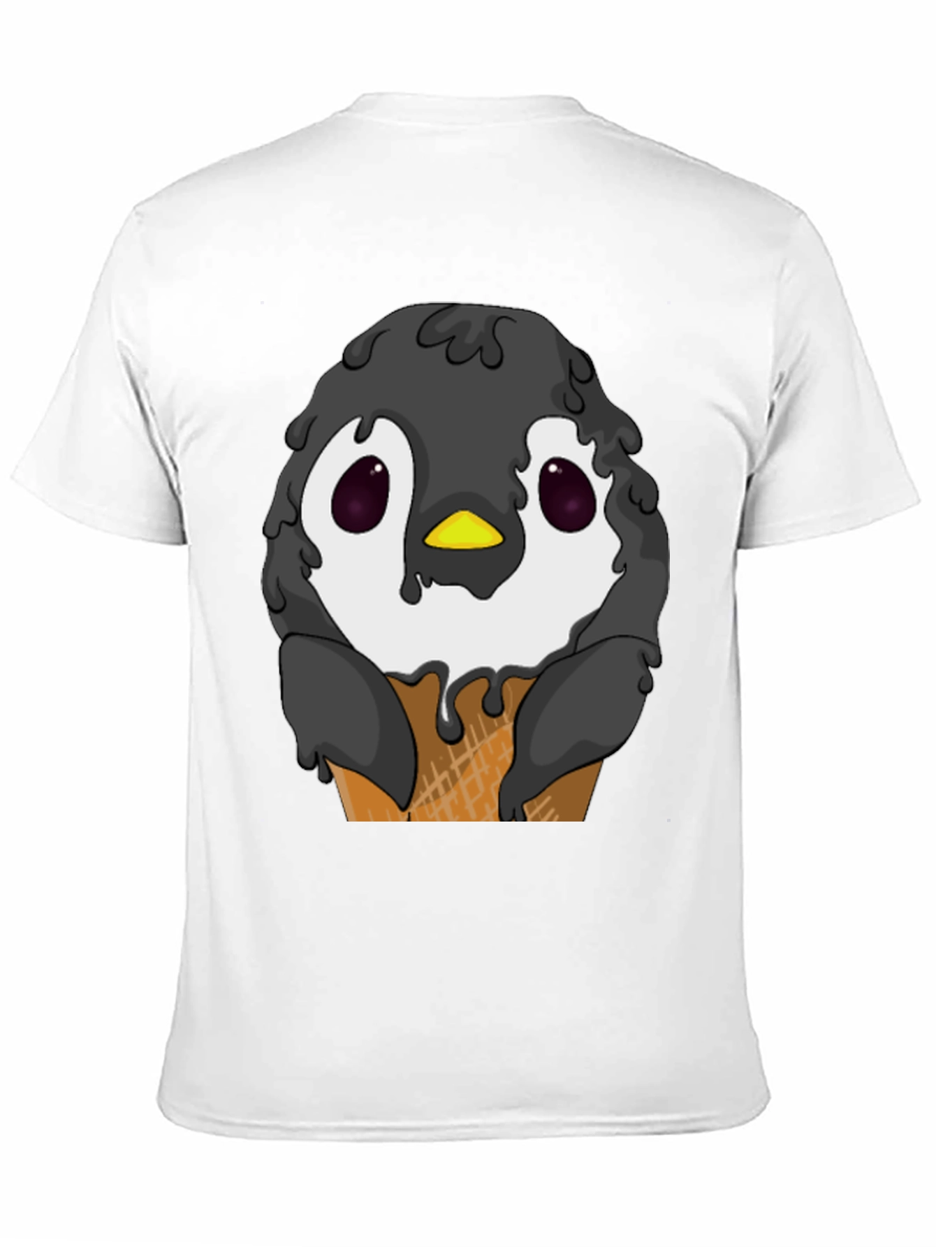 Penguin Ice Cream Cone Graphic T-Shirt