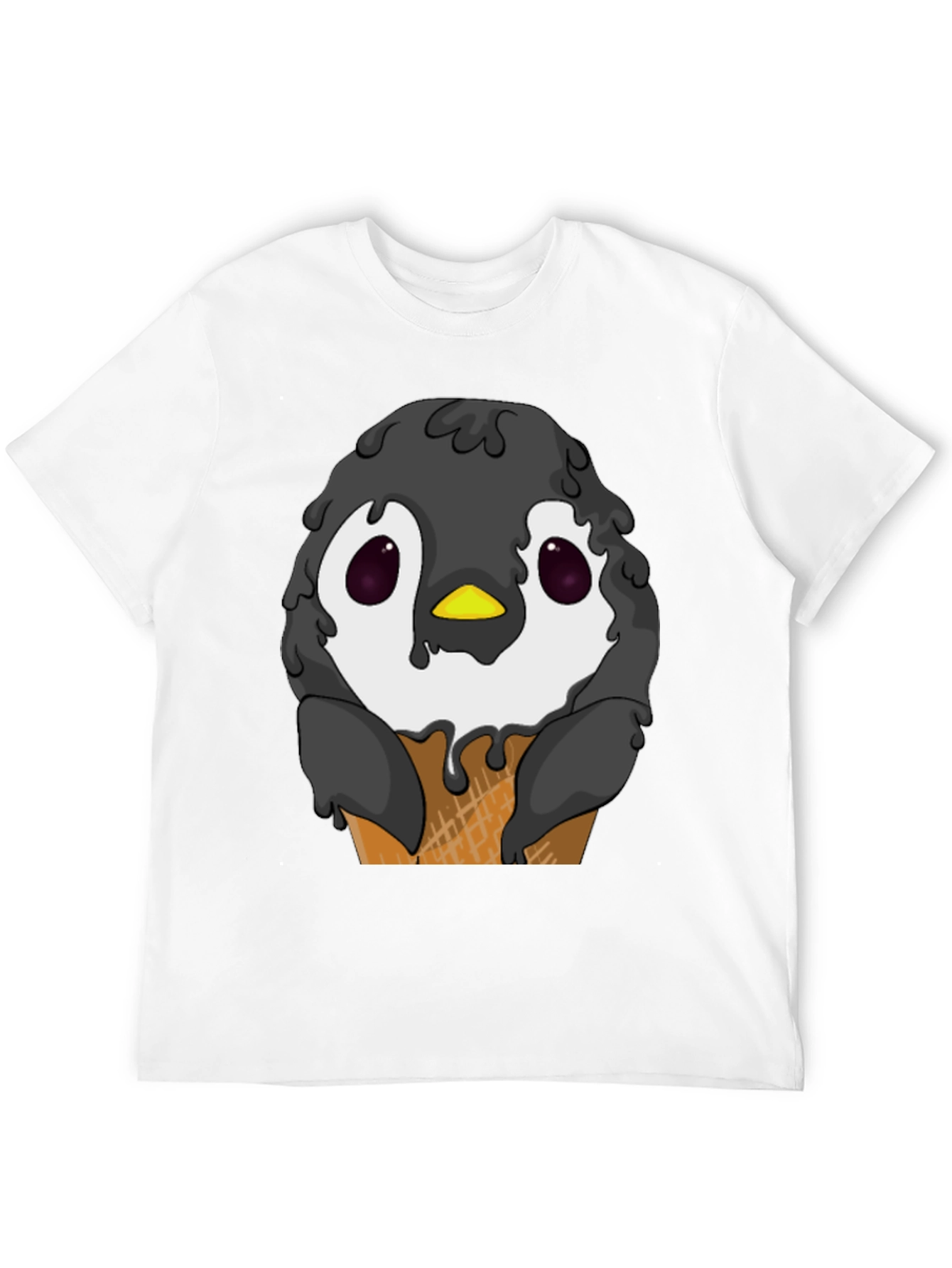 Penguin Ice Cream Cone Graphic T-Shirt