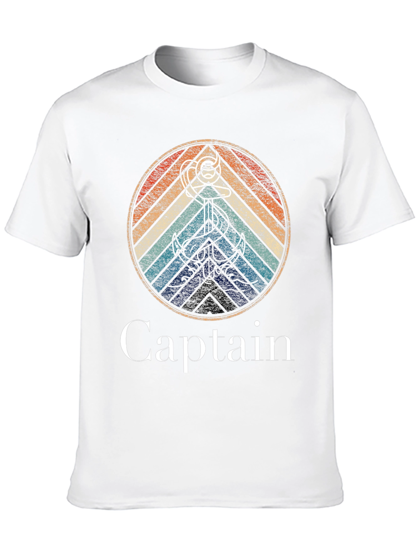 Captain Anchor Retro Graphic T-Shirt