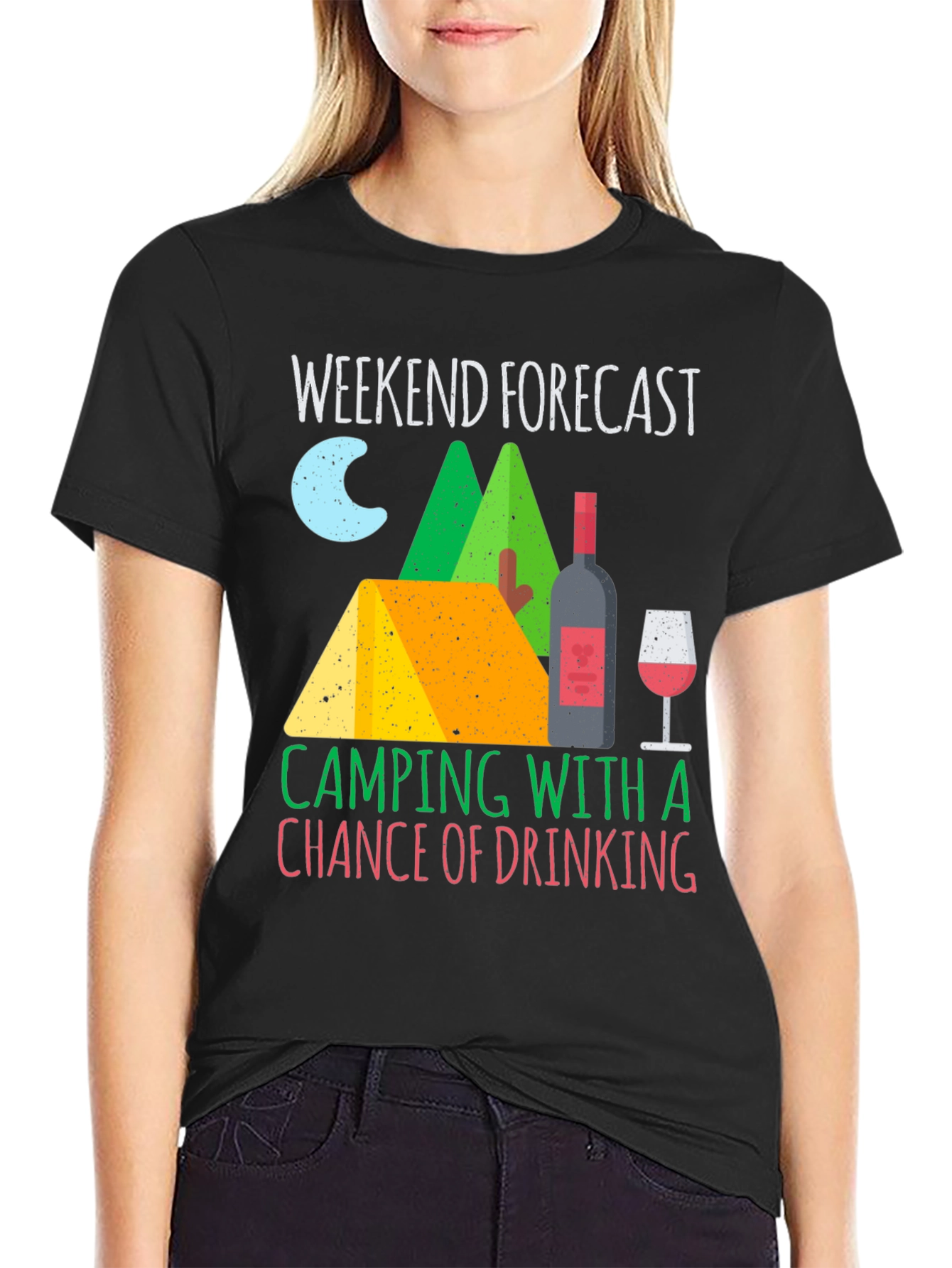 Camping & Drinking Forecast T-Shirt