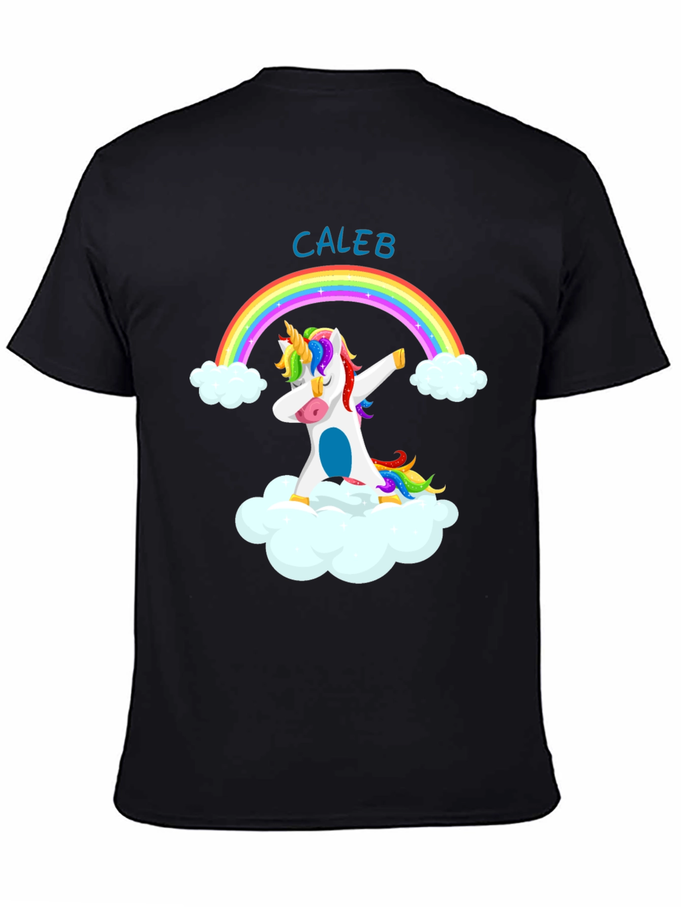 Caleb Unicorn Dab Rainbow T-Shirt