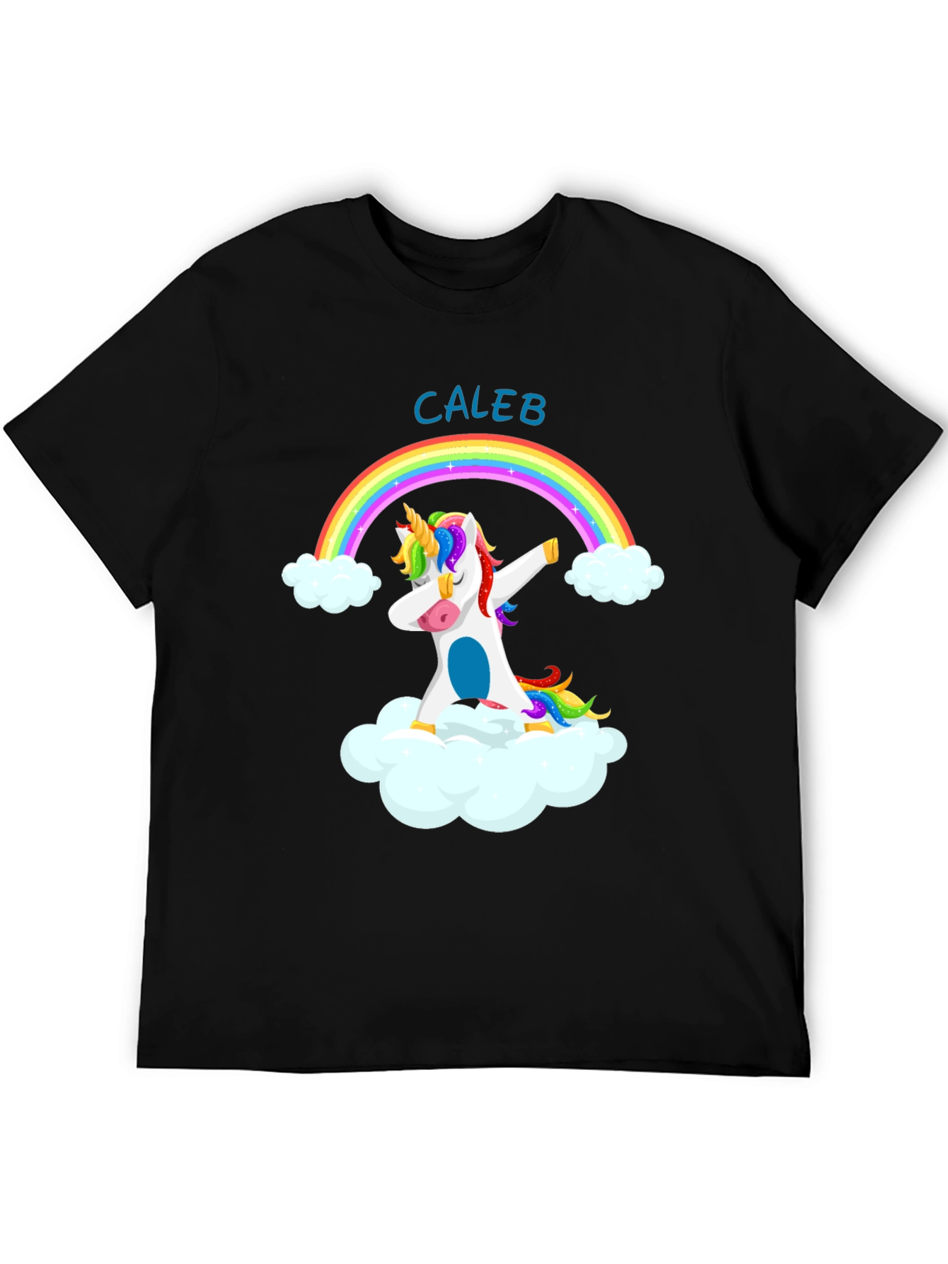 Caleb Unicorn Dab Rainbow T-Shirt