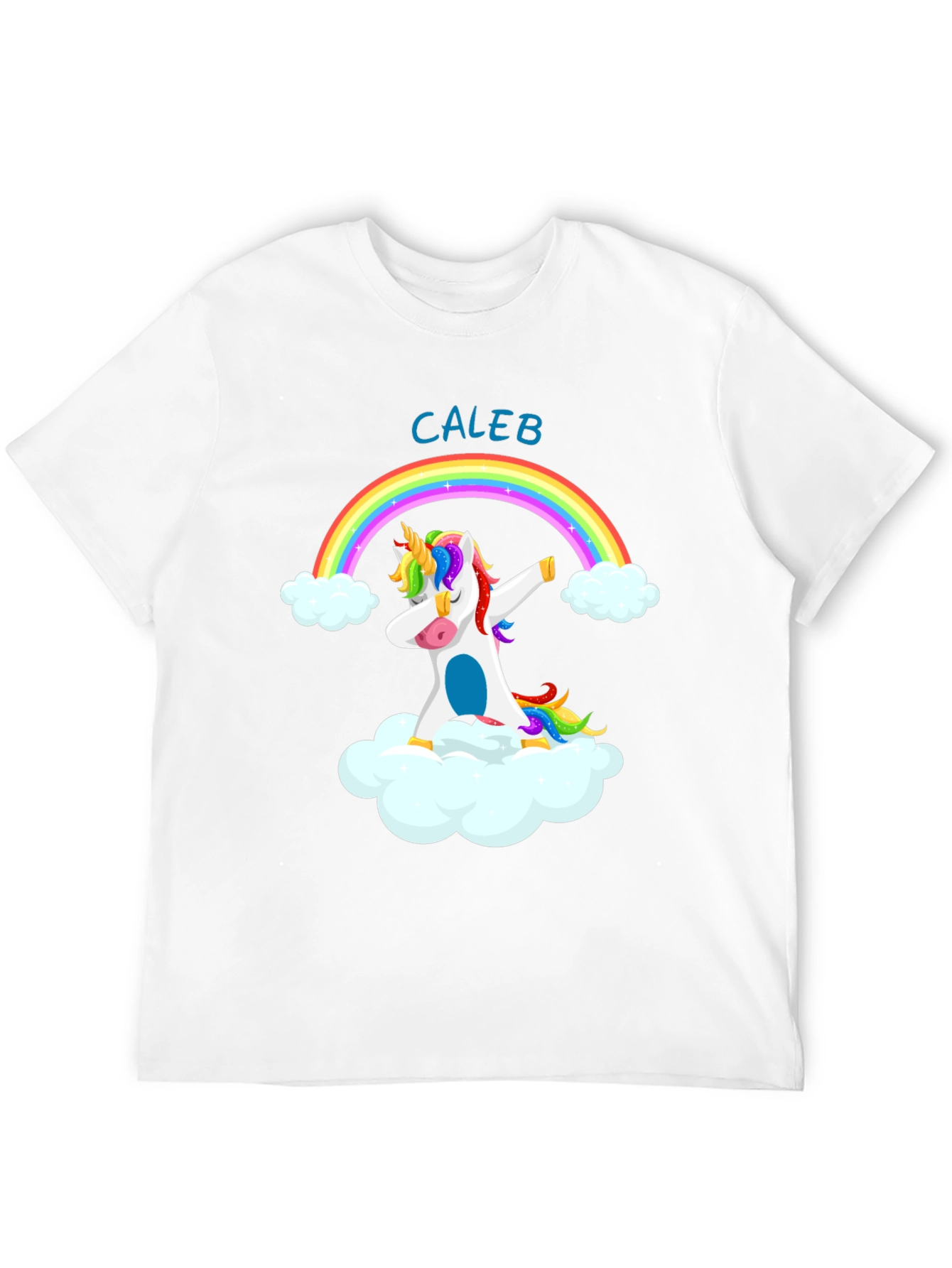 Caleb Unicorn Dab Rainbow T-Shirt