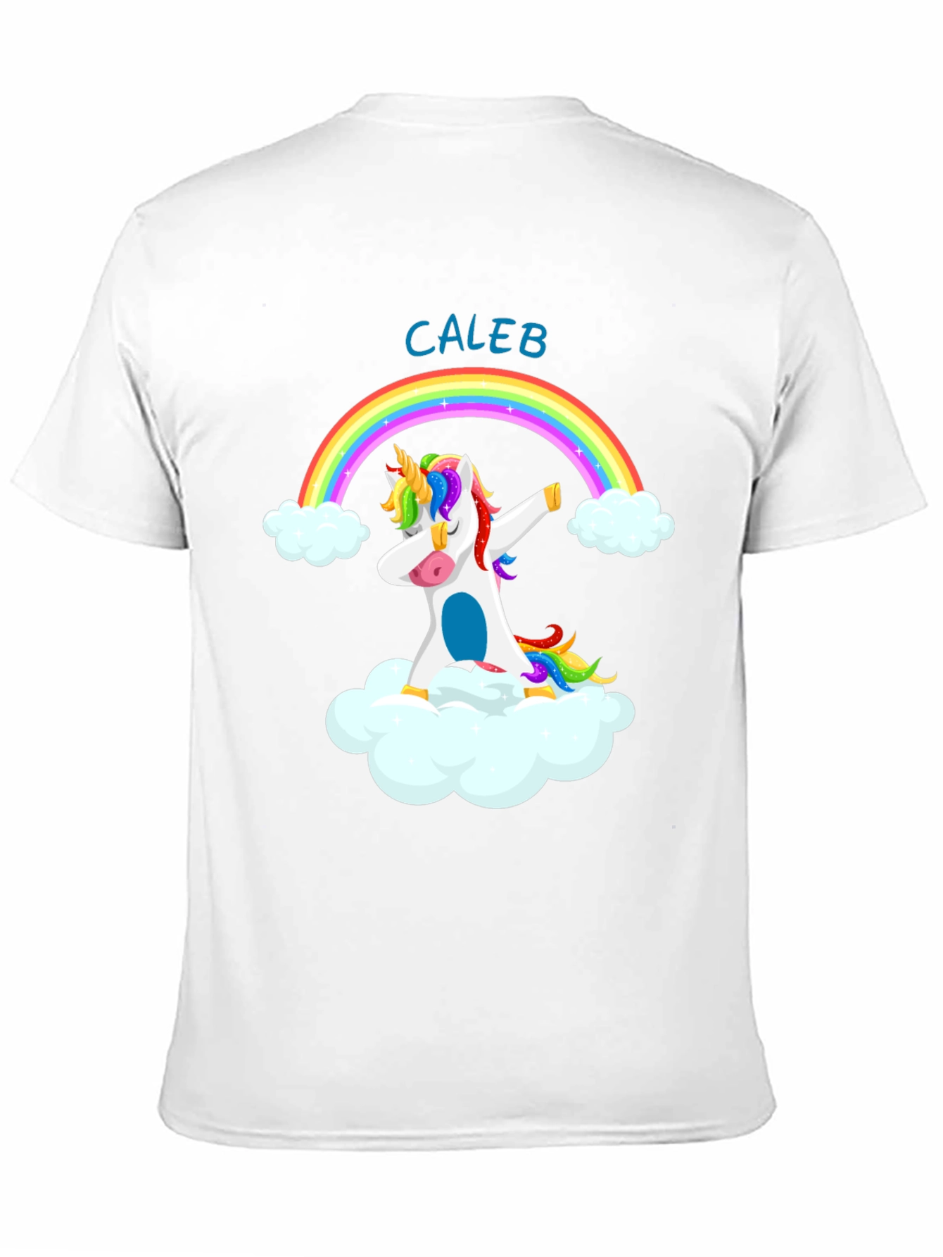 Caleb Unicorn Dab Rainbow T-Shirt