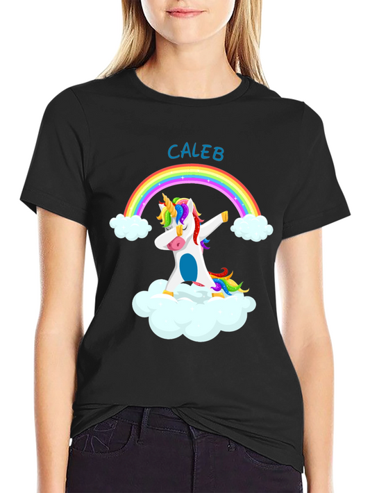 Caleb Unicorn Dab Rainbow T-Shirt