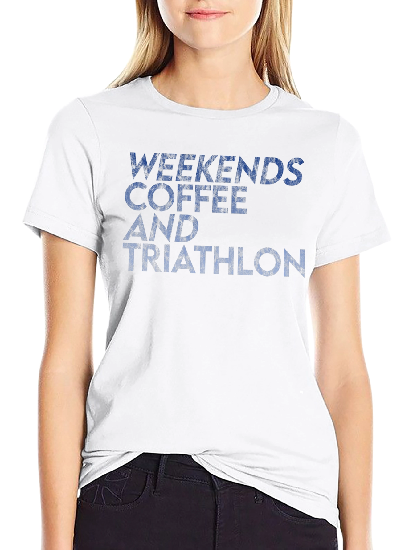 Weekends Coffee and Triathlon Graphic T-Shirt