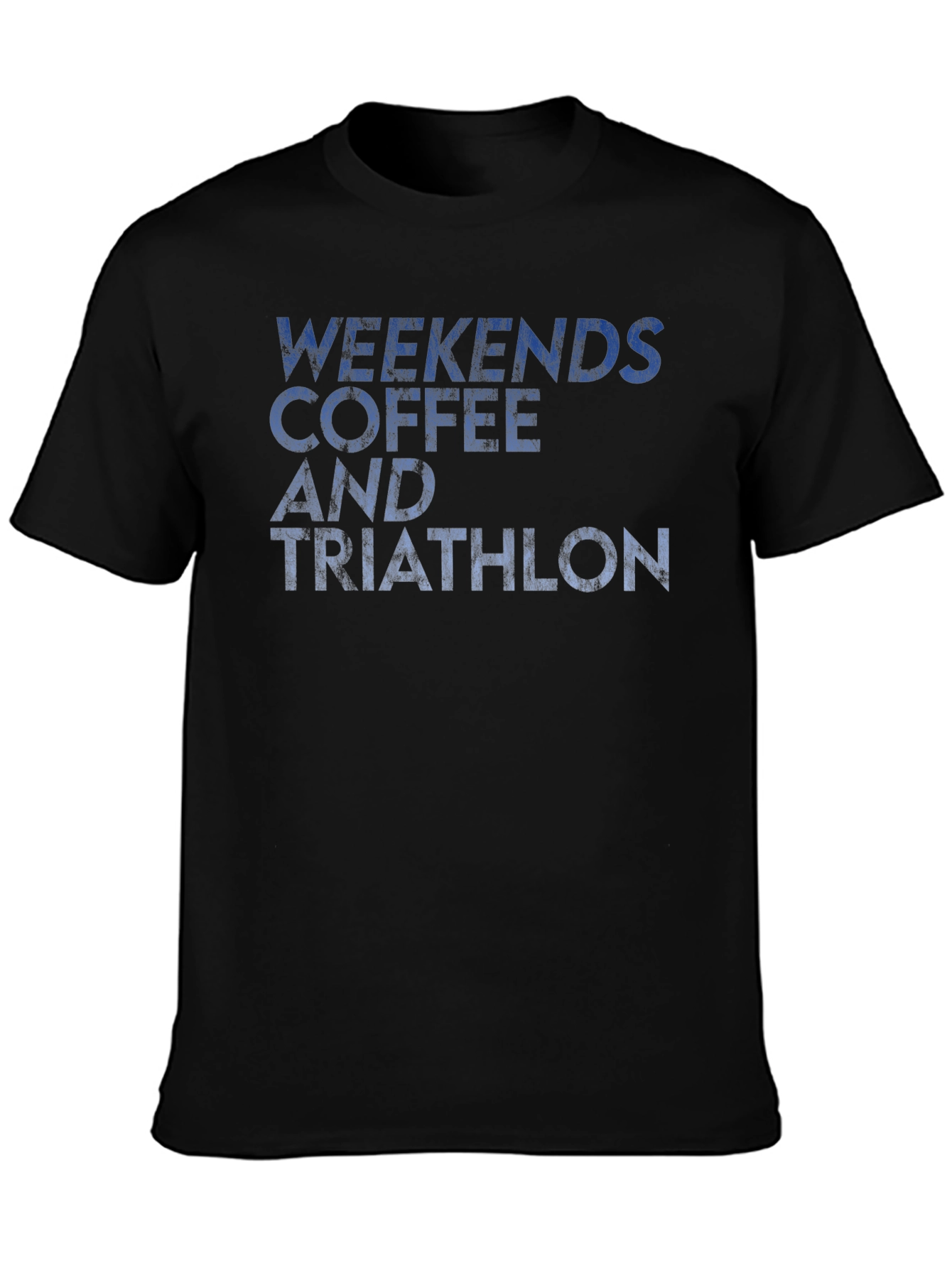 Weekends Coffee and Triathlon Graphic T-Shirt