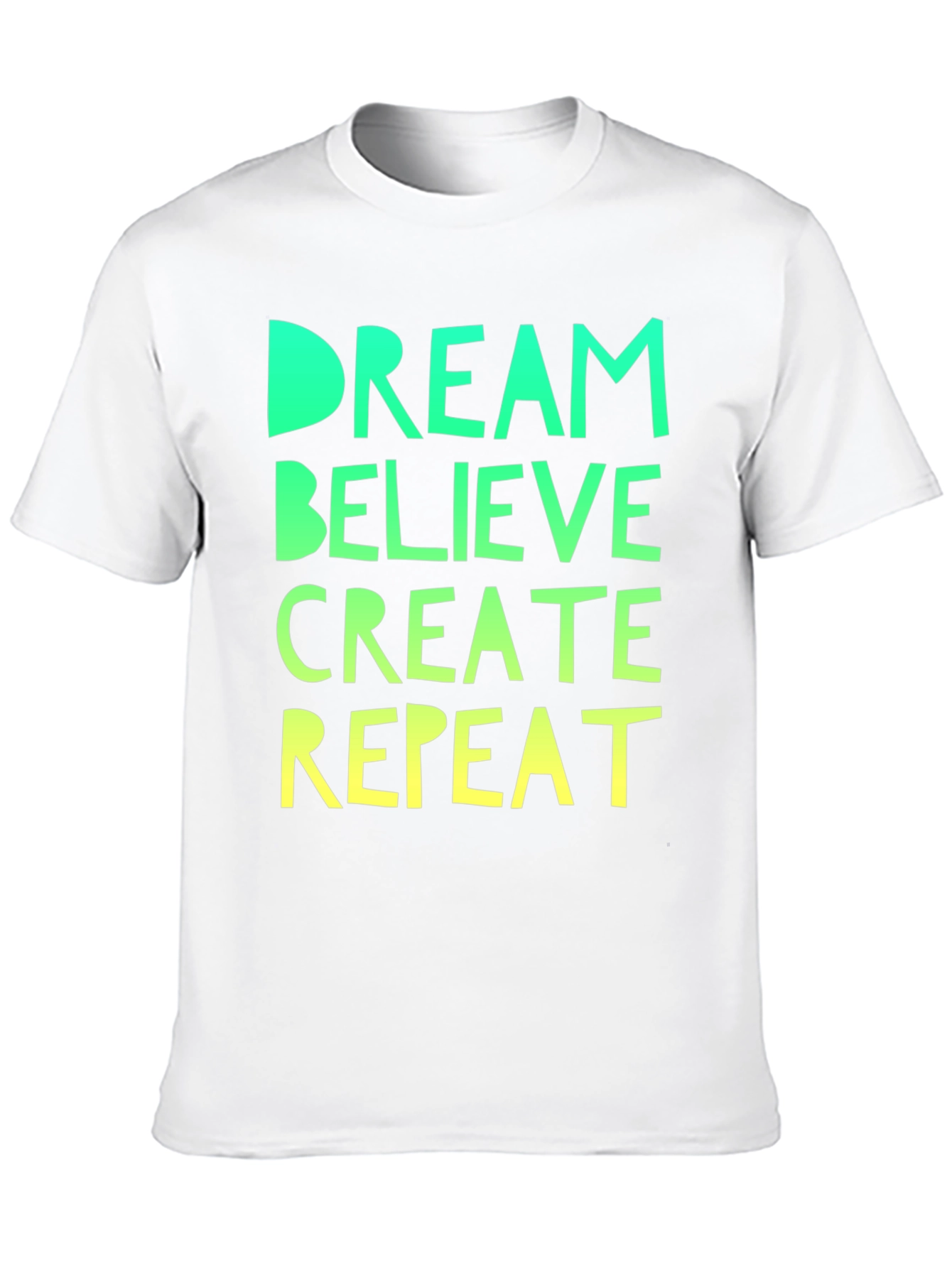 Dream Believe Create Repeat Black Tee