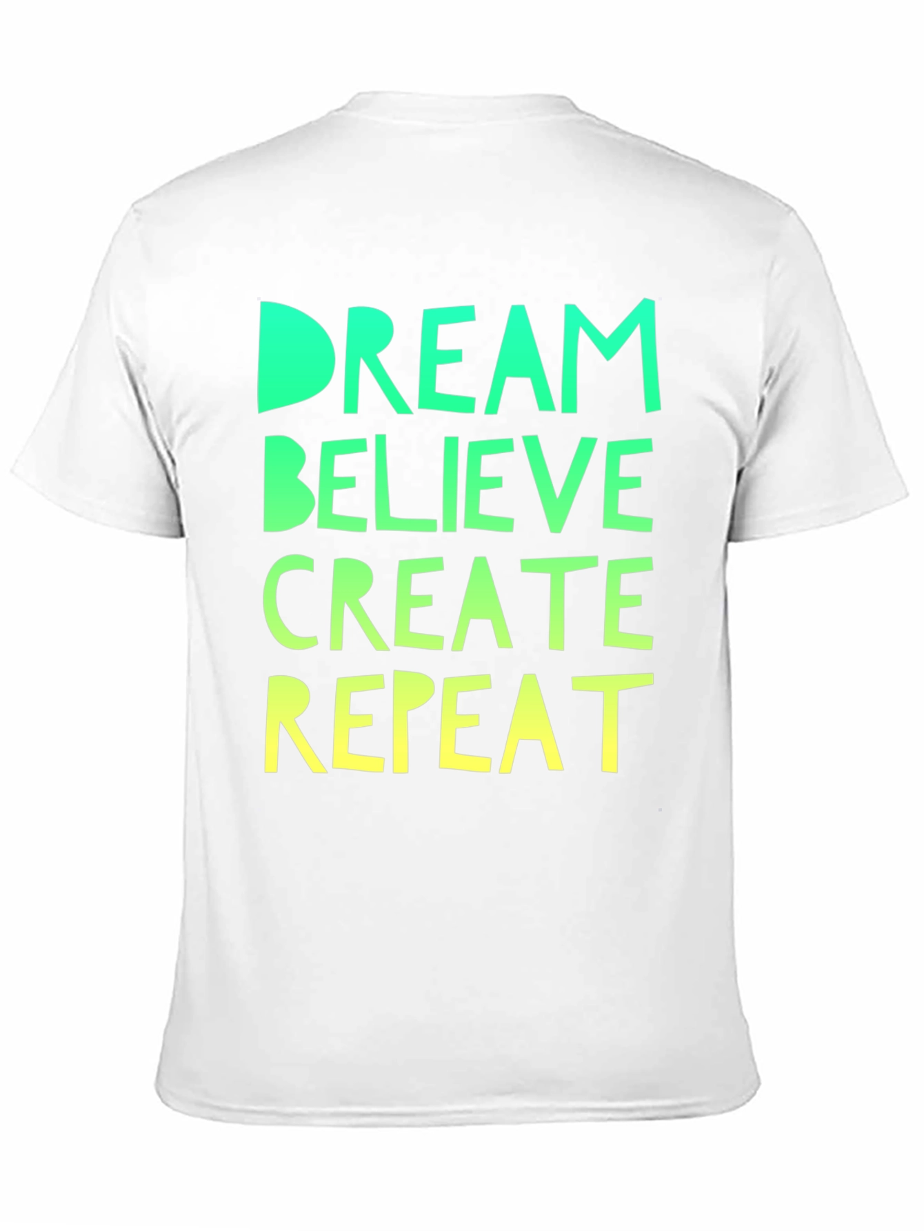 Dream Believe Create Repeat Black Tee