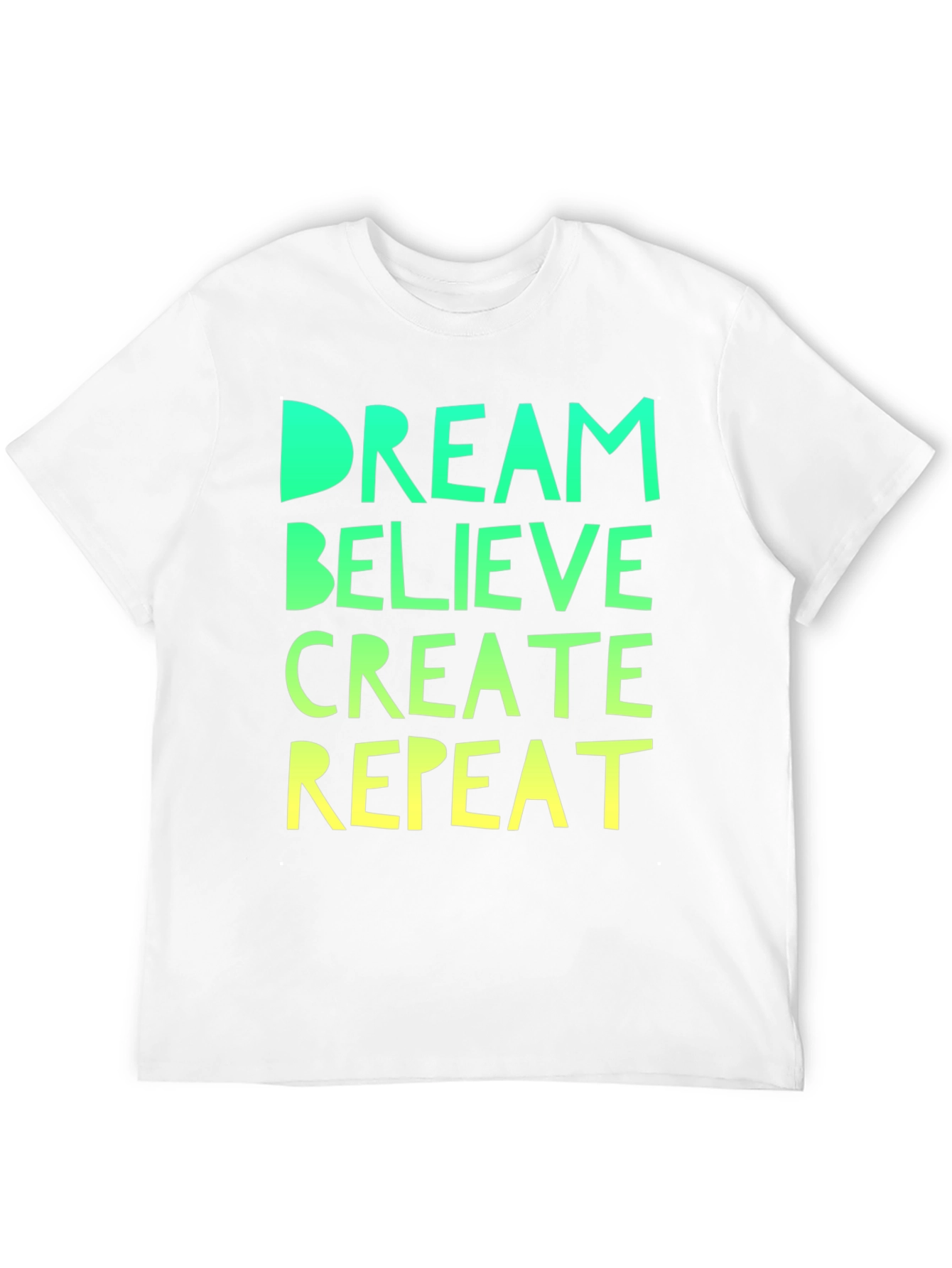 Dream Believe Create Repeat Black Tee
