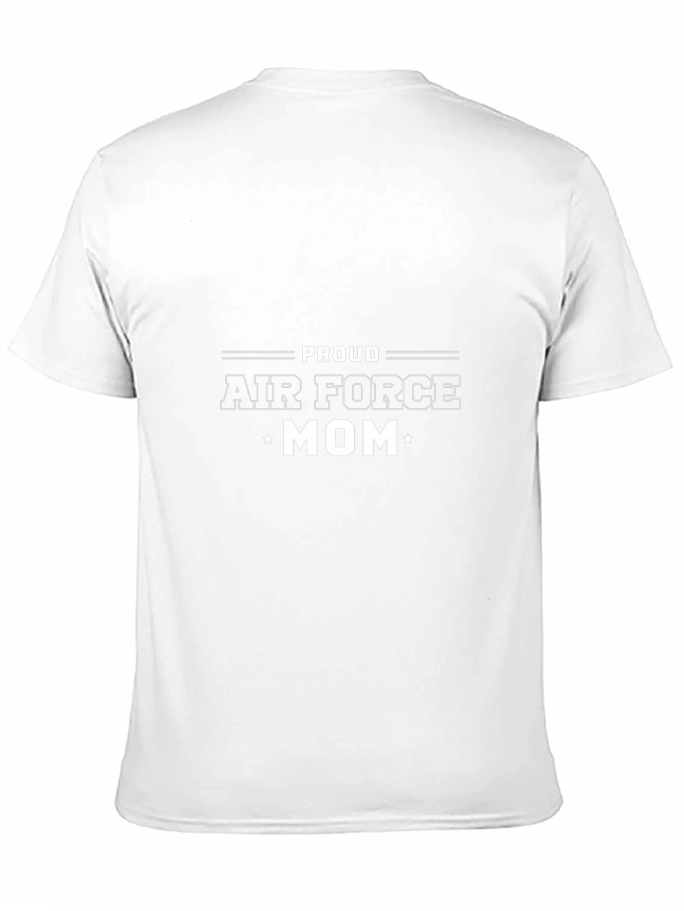 Proud Air Force Mom Graphic T-Shirt - Black