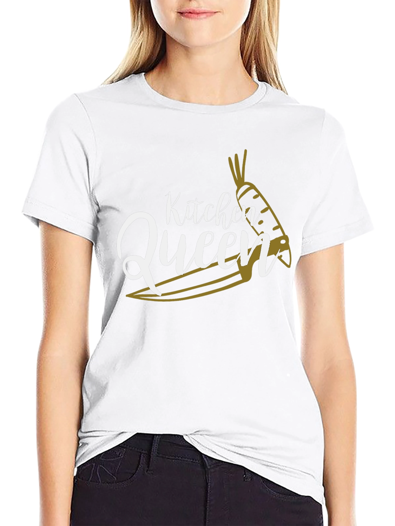 Kitchen Queen Graphic Tee - Culinary Fashion