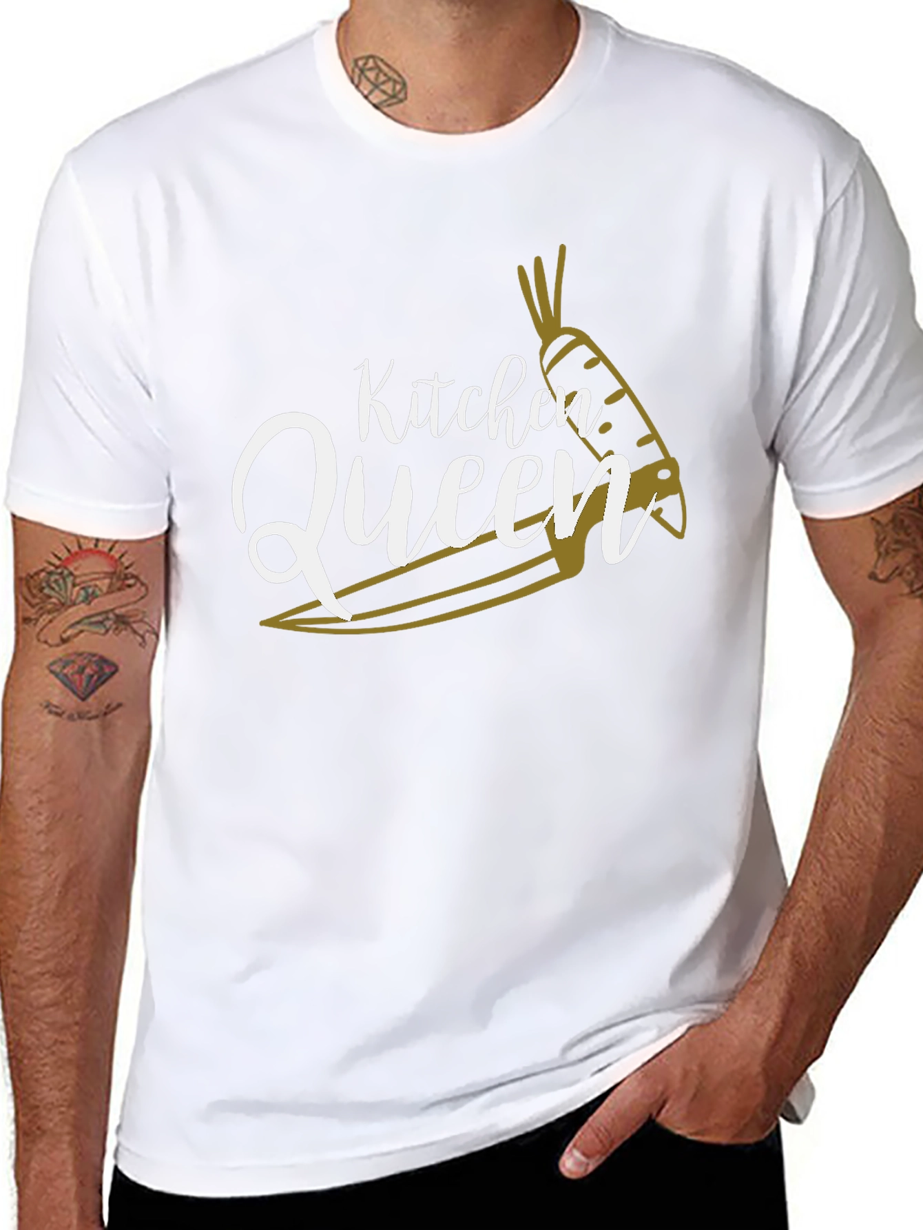 Kitchen Queen Graphic Tee - Culinary Fashion