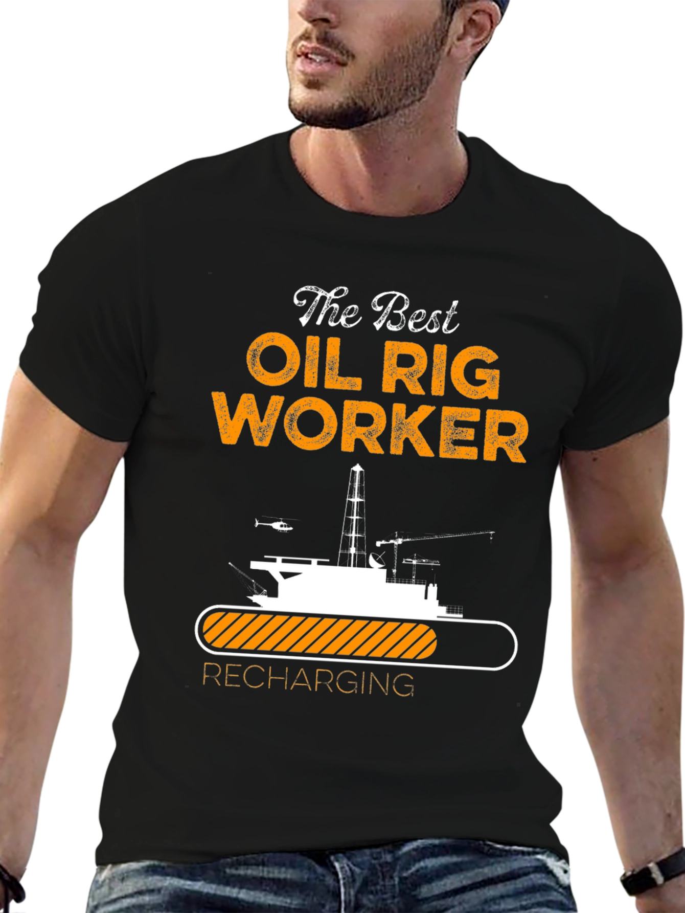The Best Oil Rig Worker Recharging T-Shirt