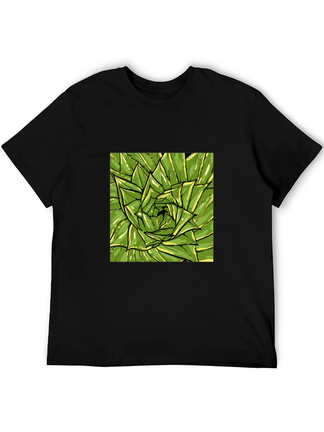 Green Succulent Graphic Tee