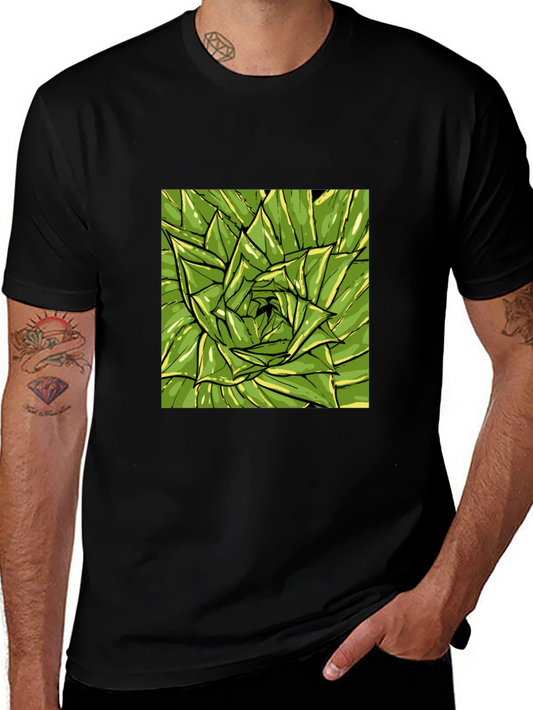 Green Succulent Graphic Tee