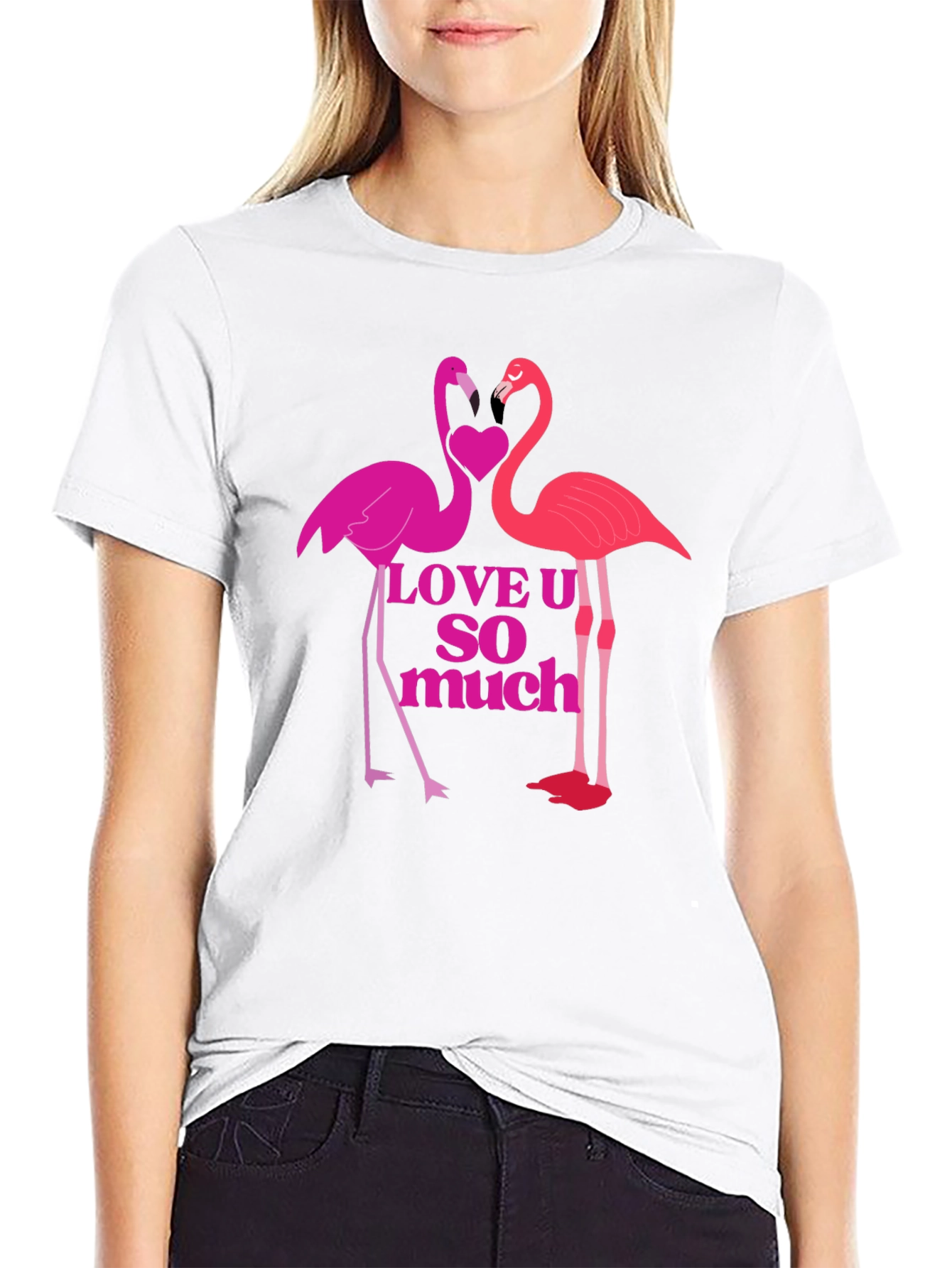 Flamingo Love Graphic T-Shirt