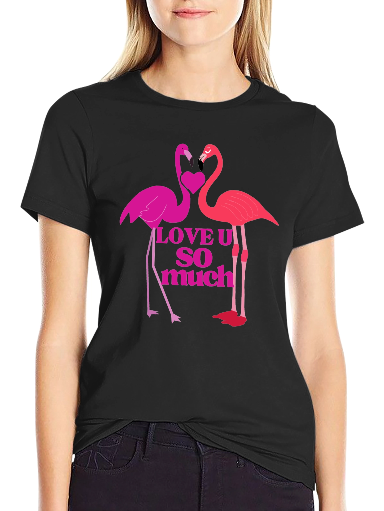Flamingo Love Graphic T-Shirt