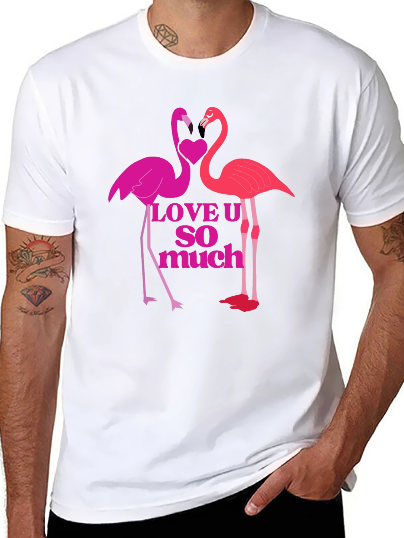 Flamingo Love Graphic T-Shirt