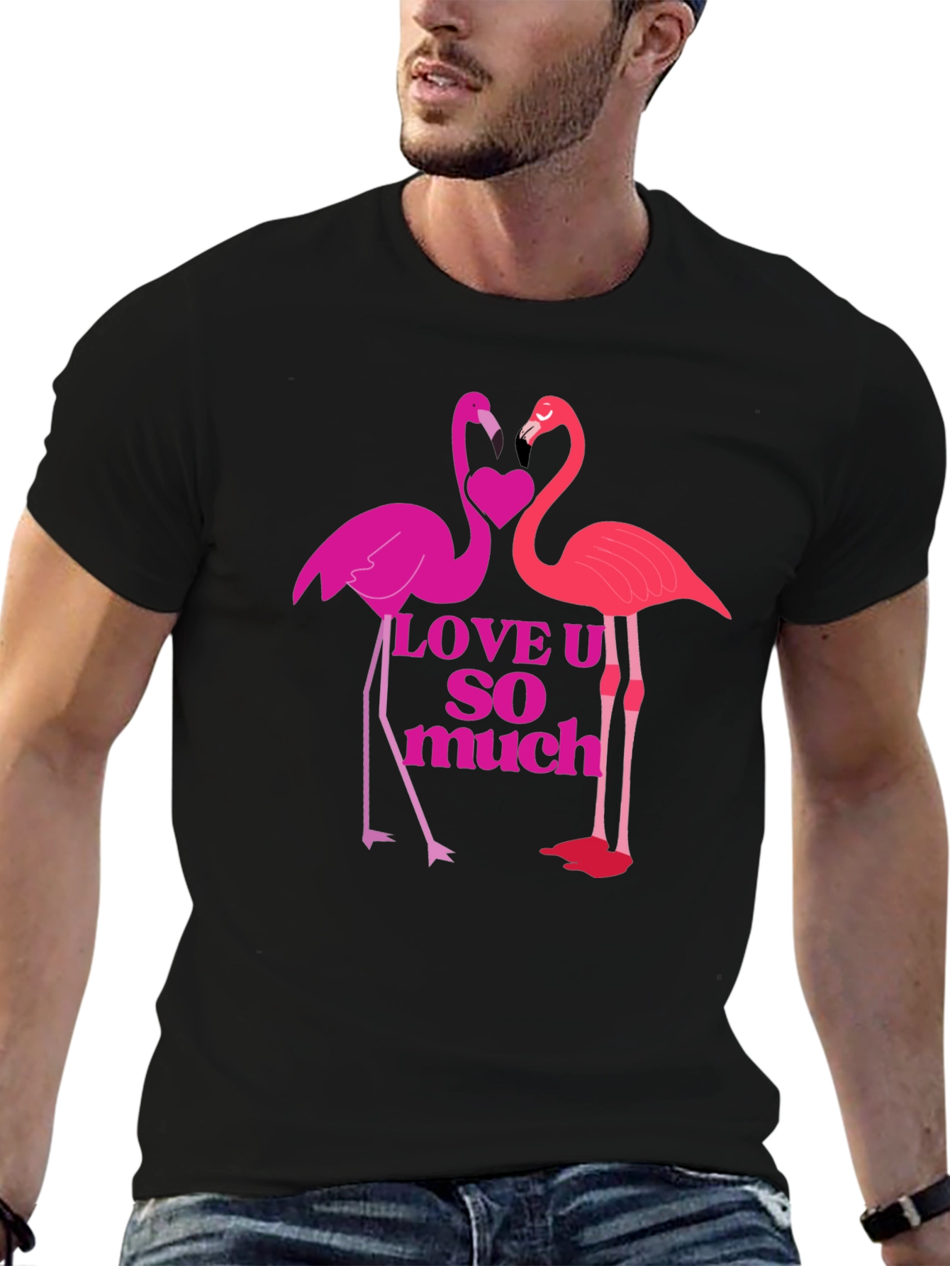Flamingo Love Graphic T-Shirt