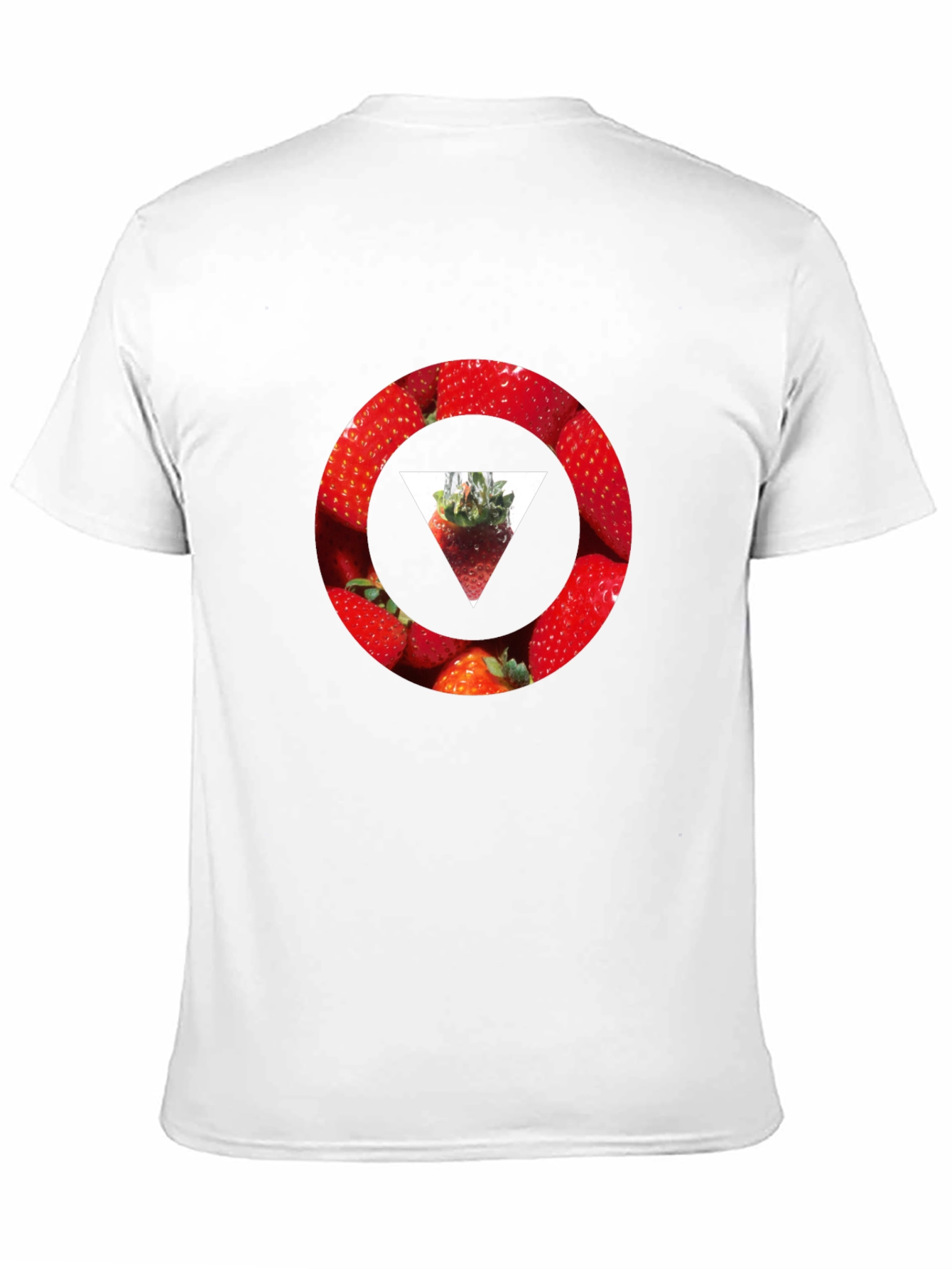 Strawberry Circle T-Shirt - Stylish Graphic Tee