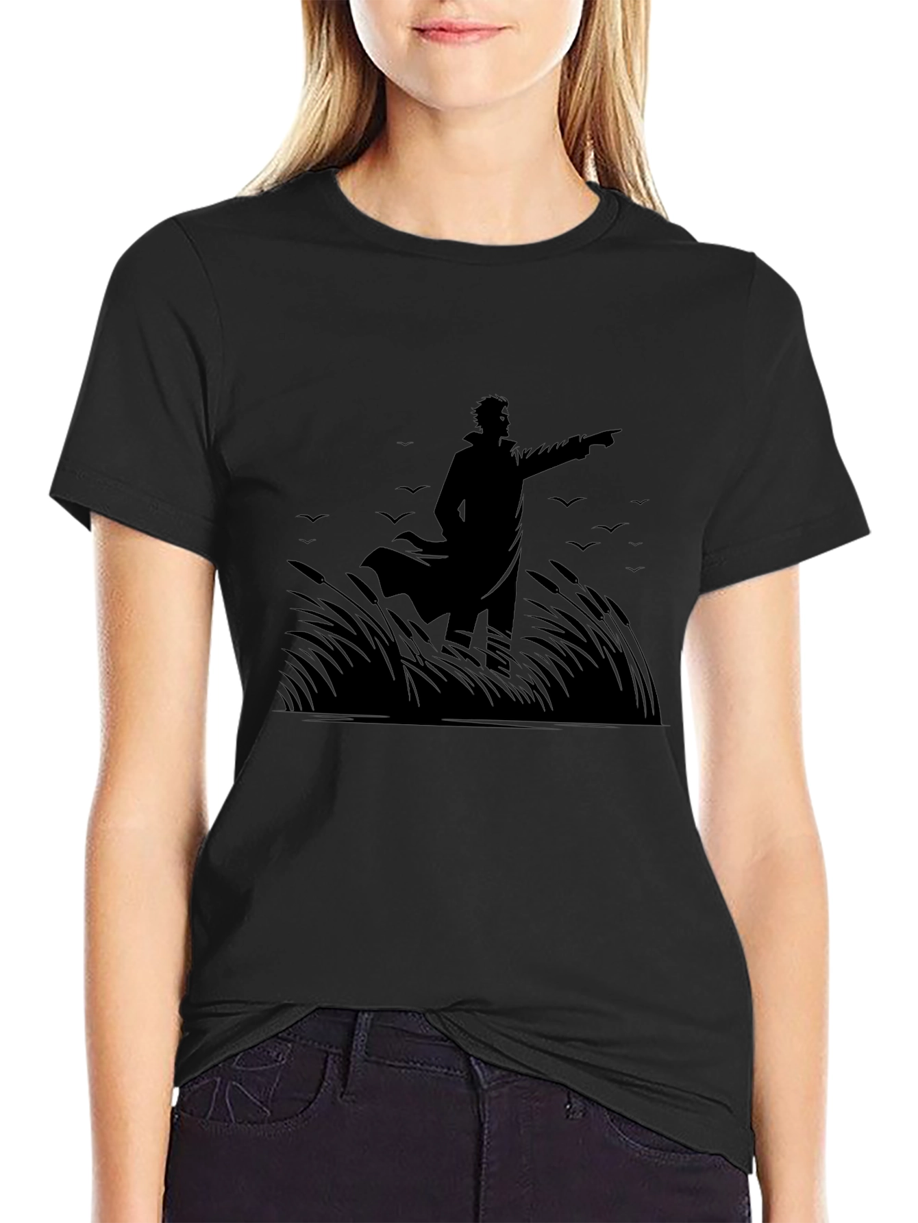 Silhouette Graphic Print T-Shirt