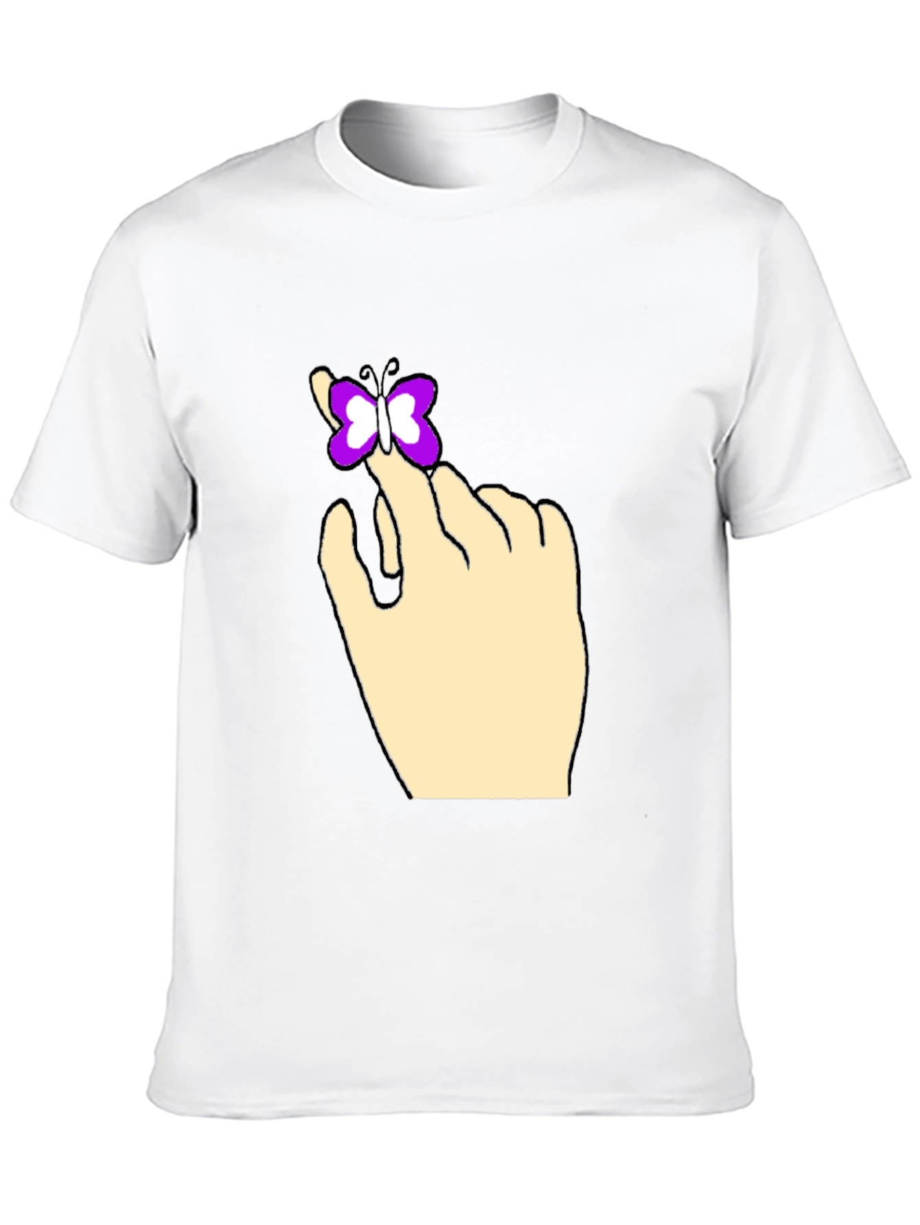 Butterfly on Hand Graphic Tee