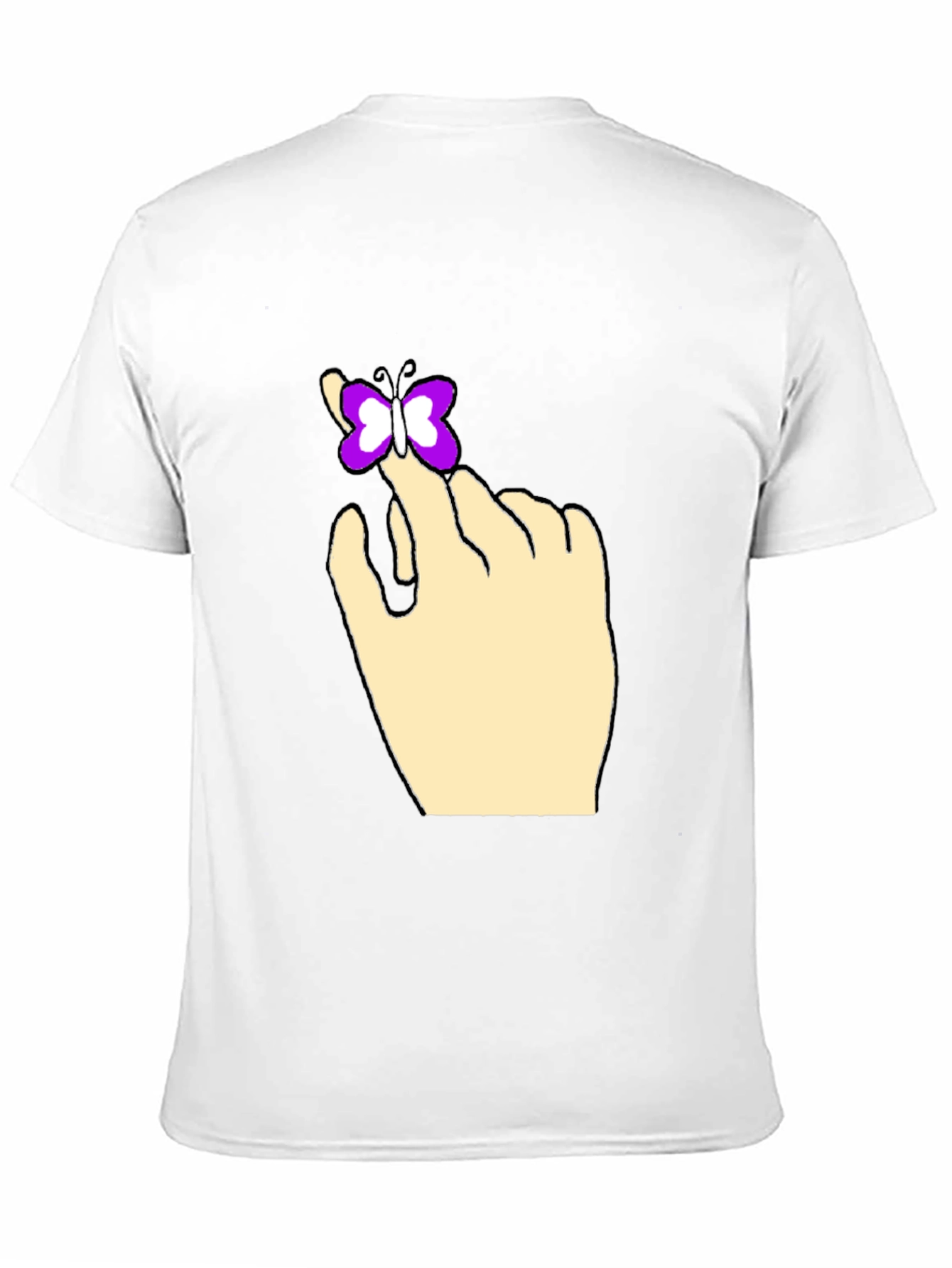 Butterfly on Hand Graphic Tee