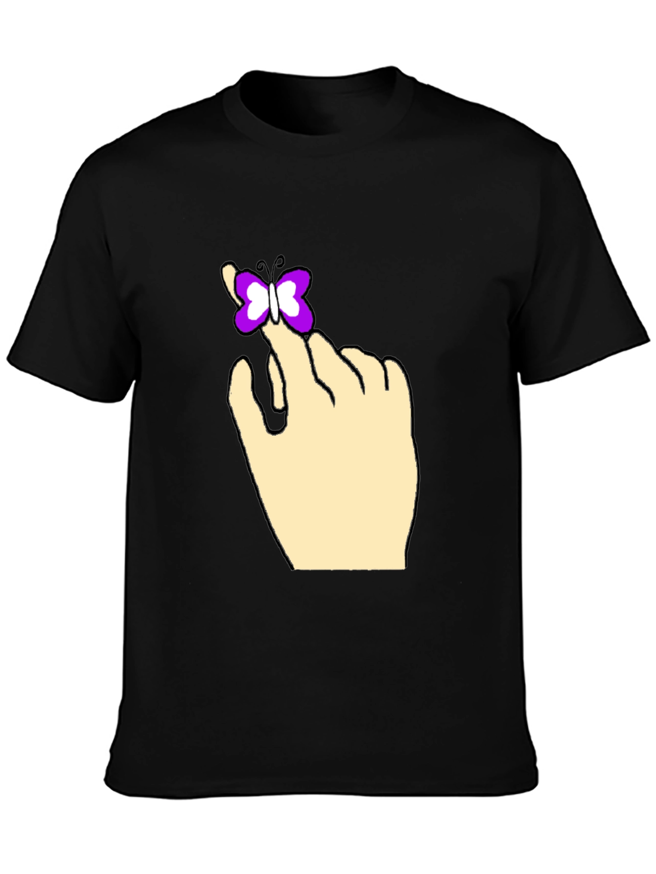 Butterfly on Hand Graphic Tee