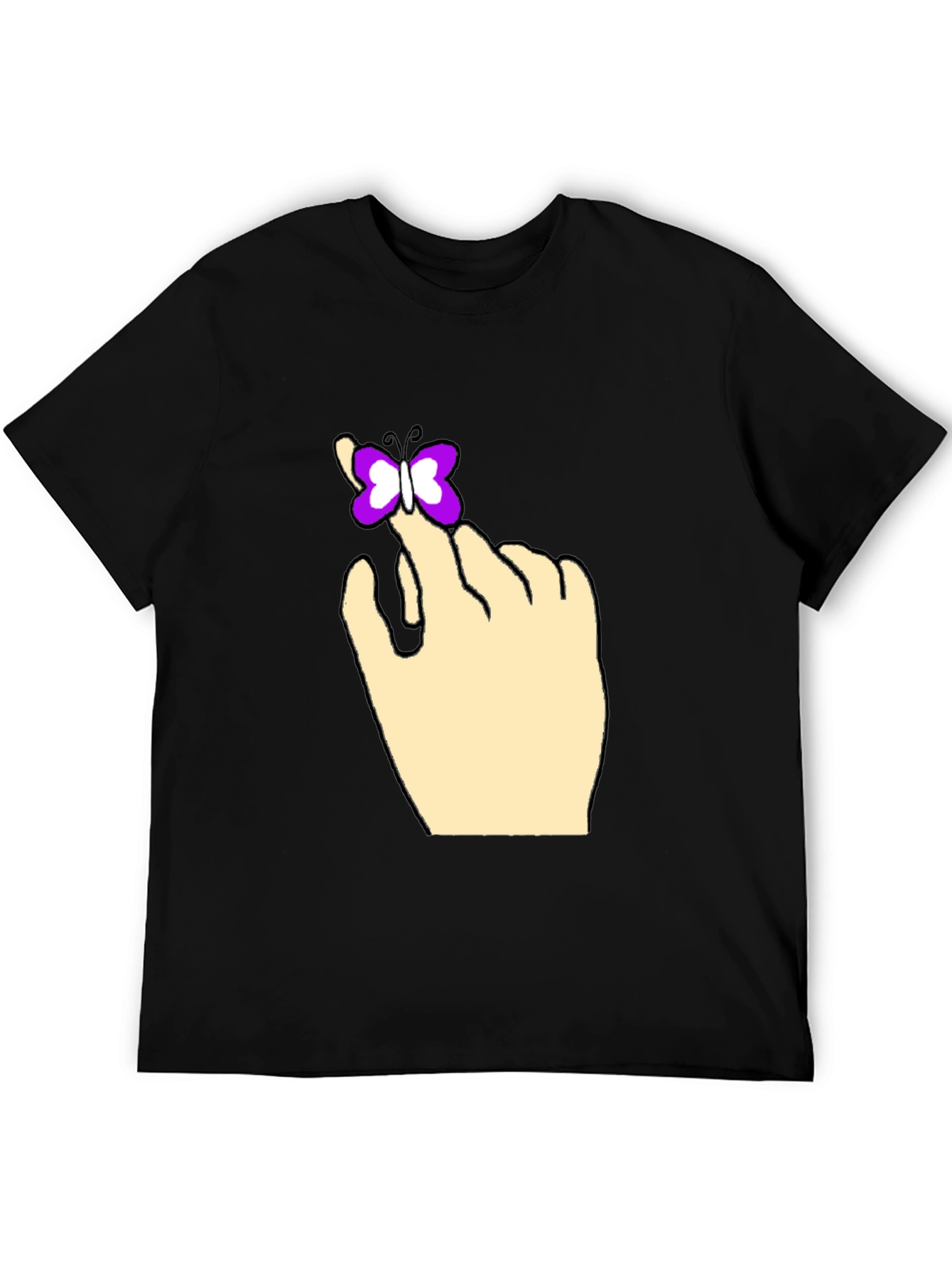 Butterfly on Hand Graphic Tee
