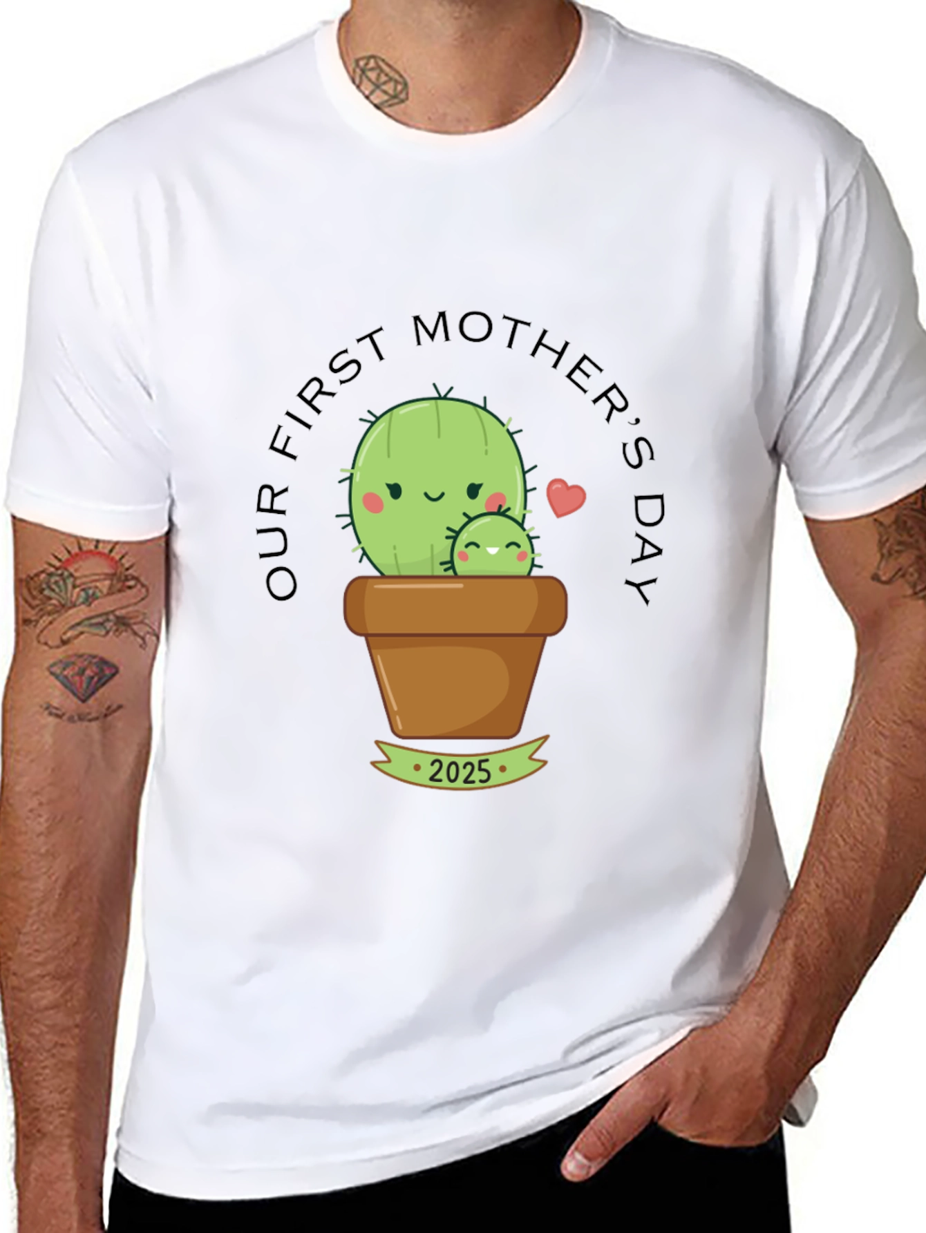 First Mothers Day Cactus T-Shirt - 2025
