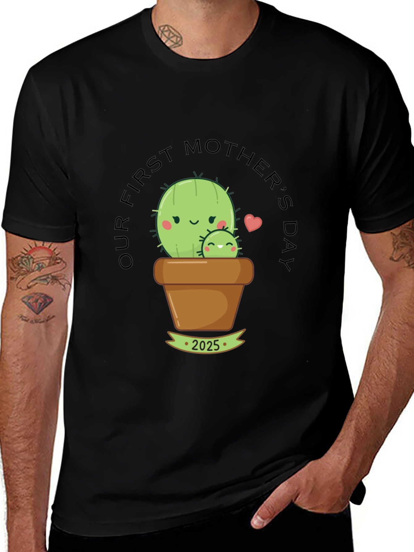 First Mothers Day Cactus T-Shirt - 2025