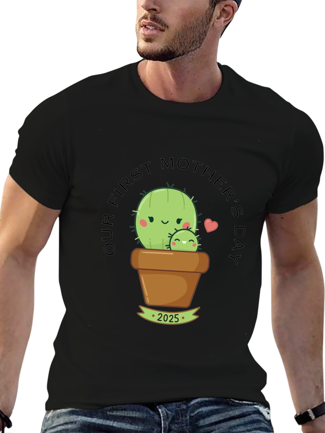 First Mothers Day Cactus T-Shirt - 2025