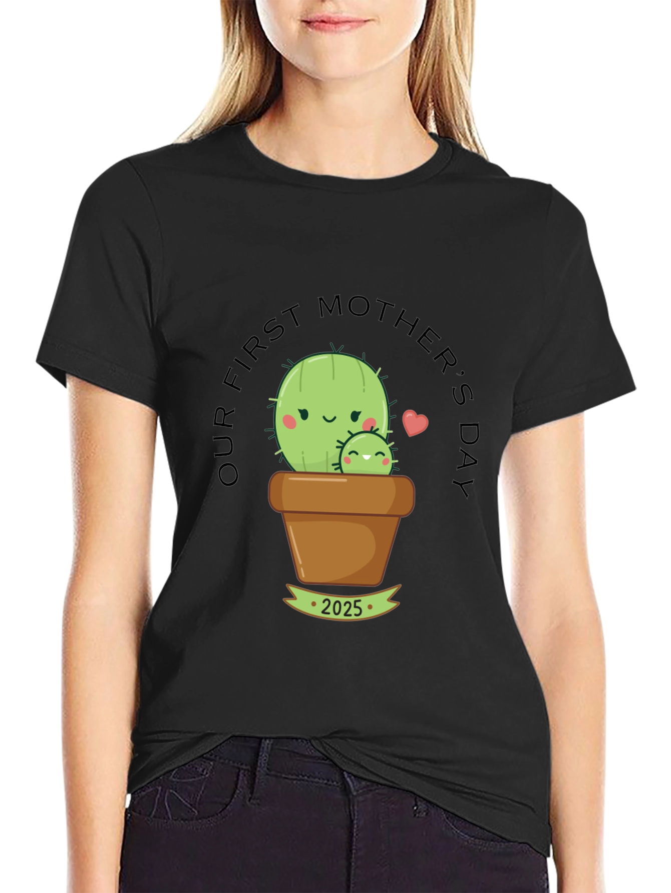 First Mothers Day Cactus T-Shirt - 2025