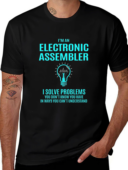 Electronic Assembler T-Shirt - Solve Problems Tee