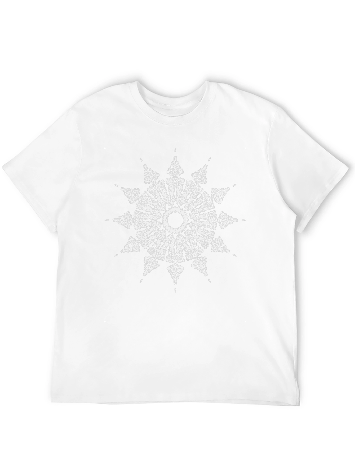 Mandala Graphic T-Shirt - Black Cotton Tee