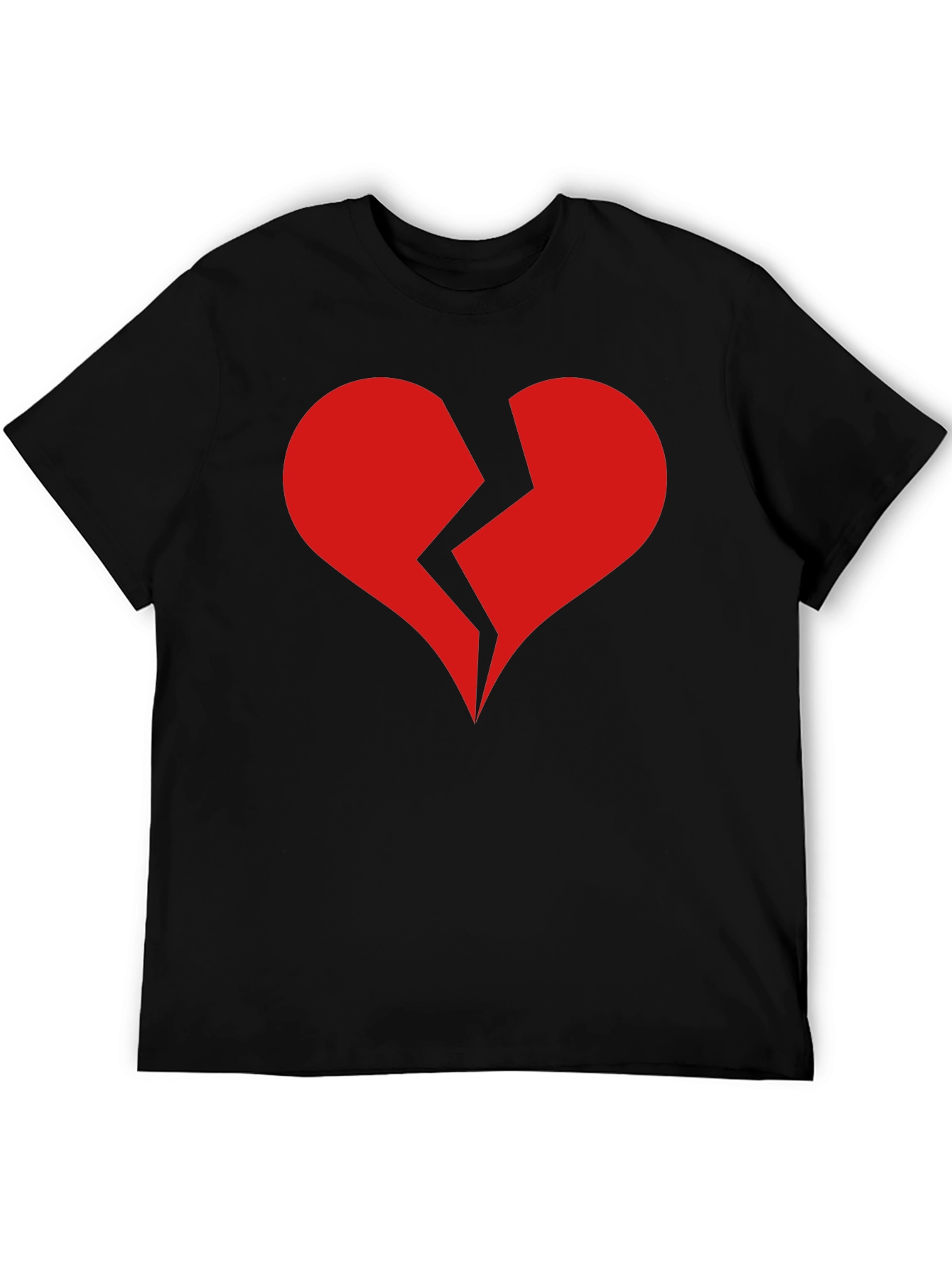 Broken Heart Graphic T-Shirt - Black