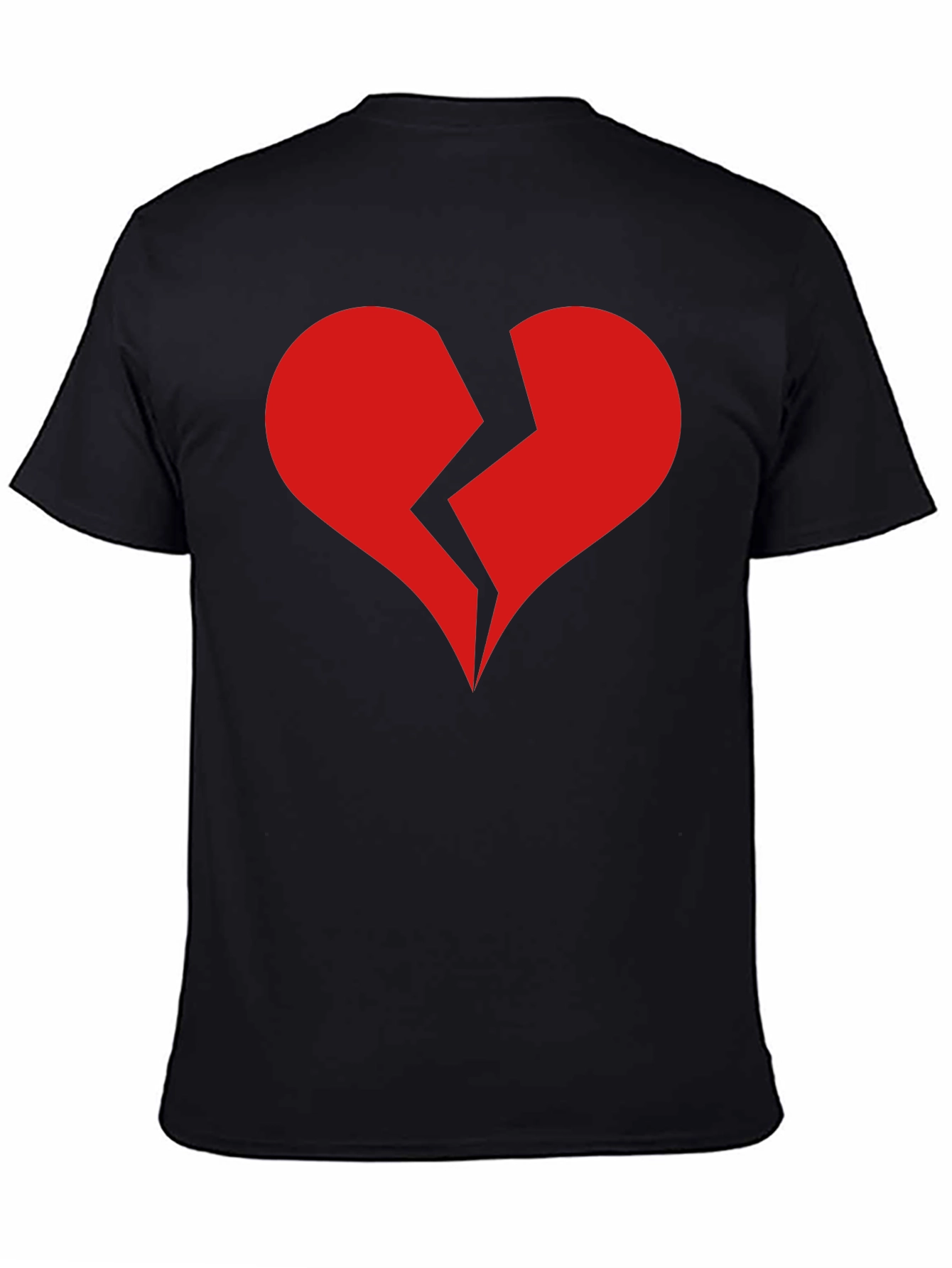 Broken Heart Graphic T-Shirt - Black