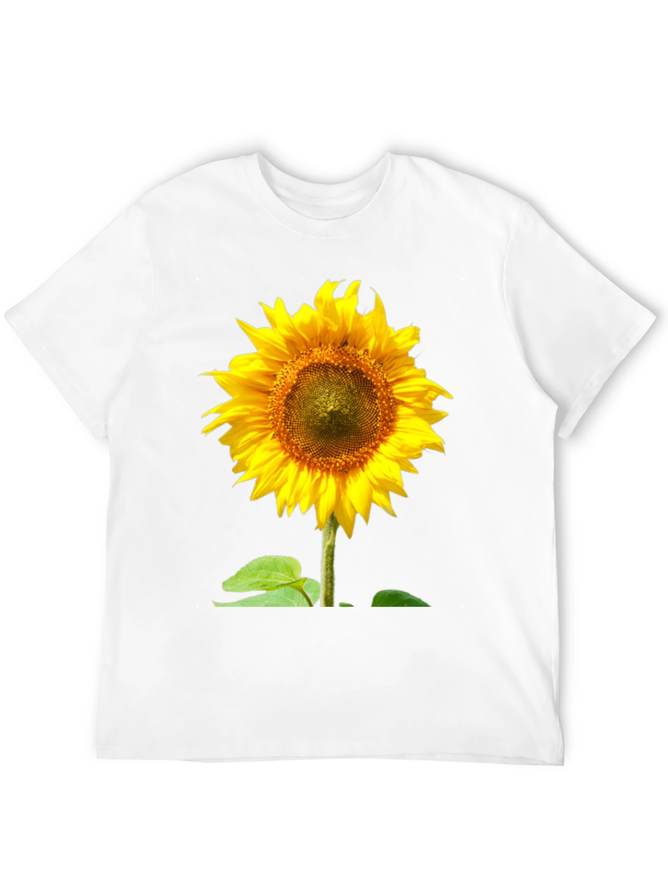 Sunflower Graphic Tee - Vivid Black Cotton Comfort