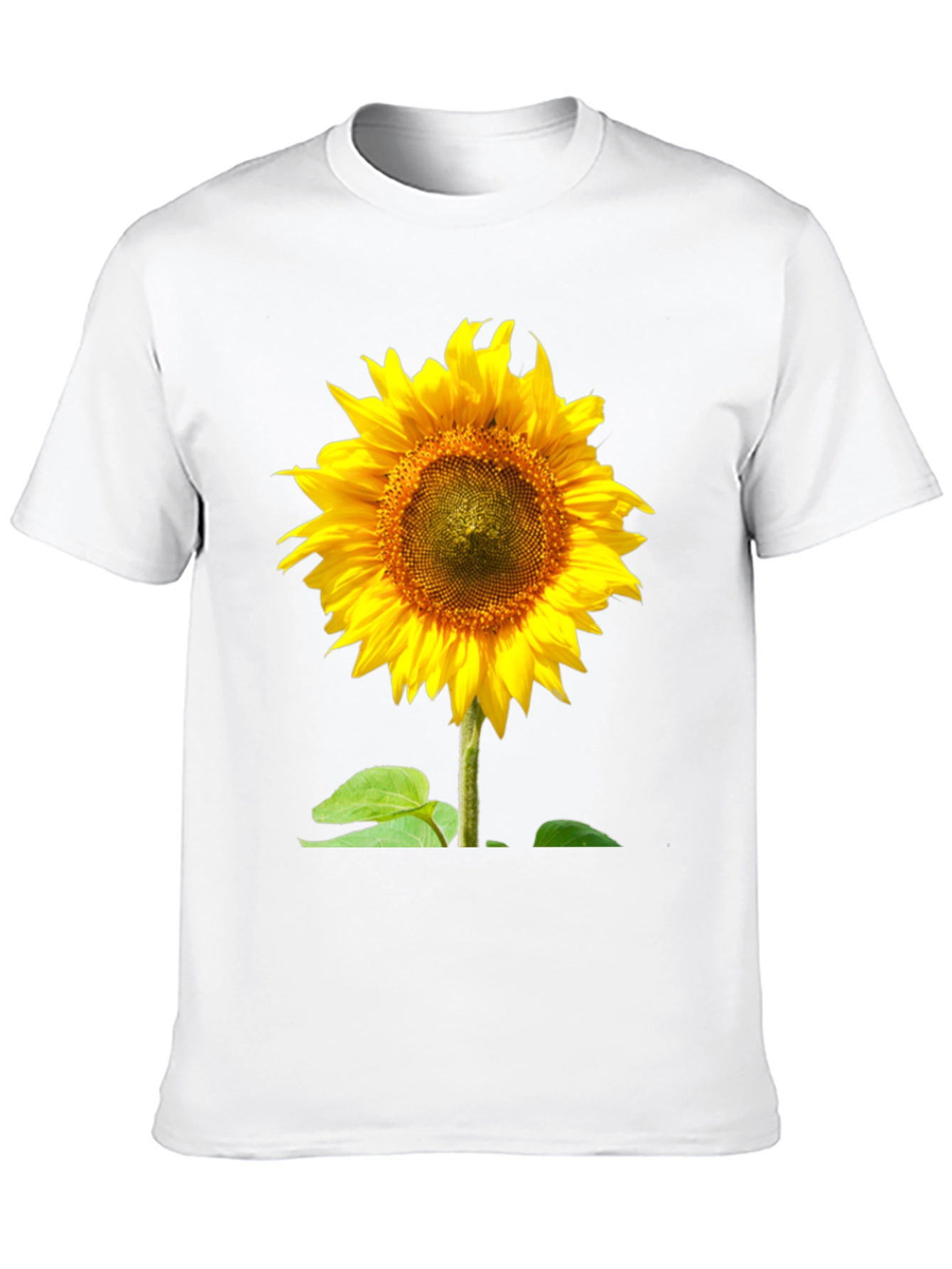 Sunflower Graphic Tee - Vivid Black Cotton Comfort
