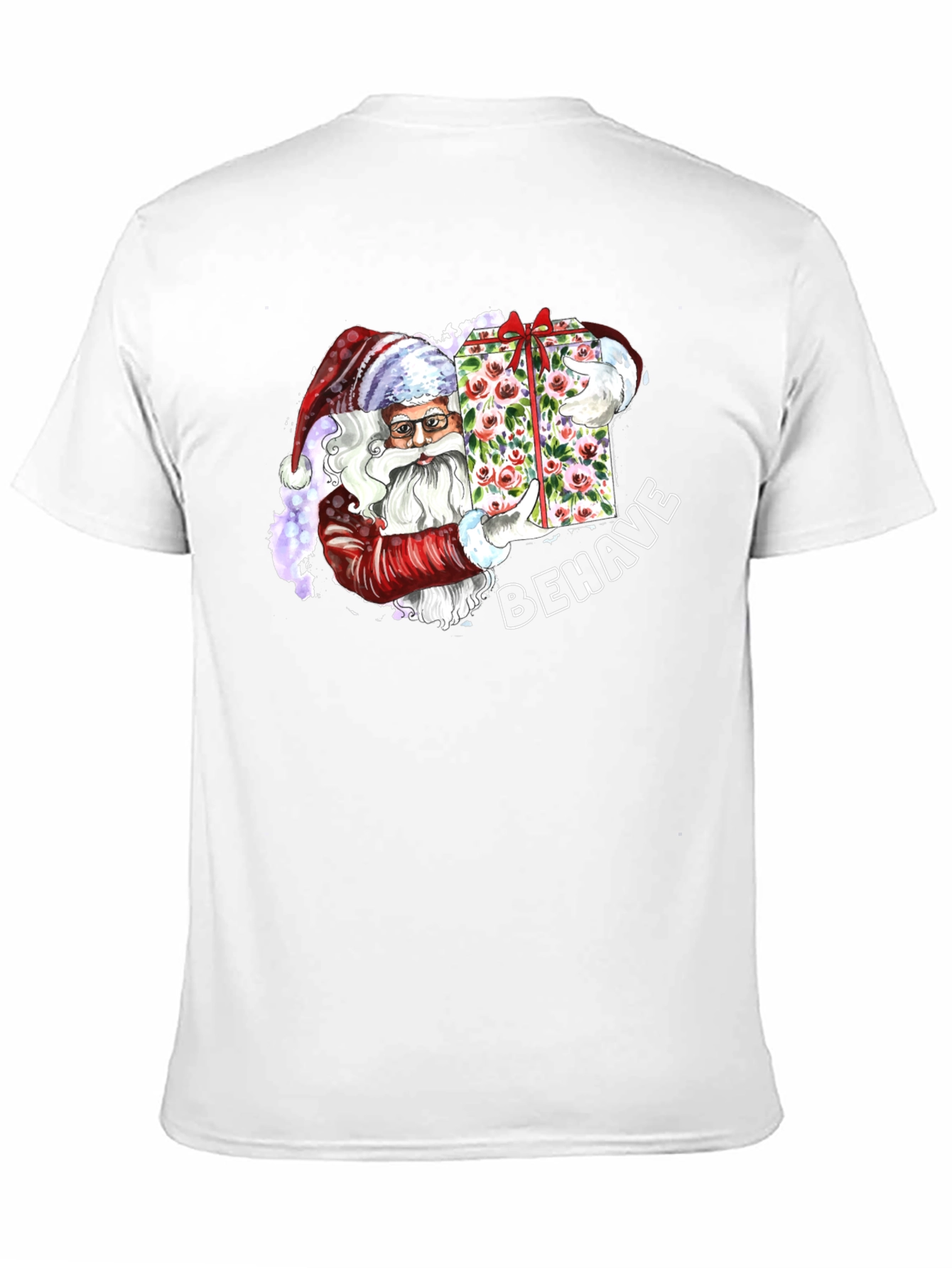Behave Santa T-Shirt - Holiday Graphic Tee