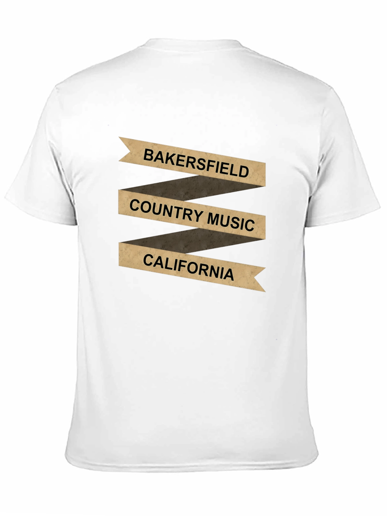 Bakersfield Country Music California Black T-Shirt
