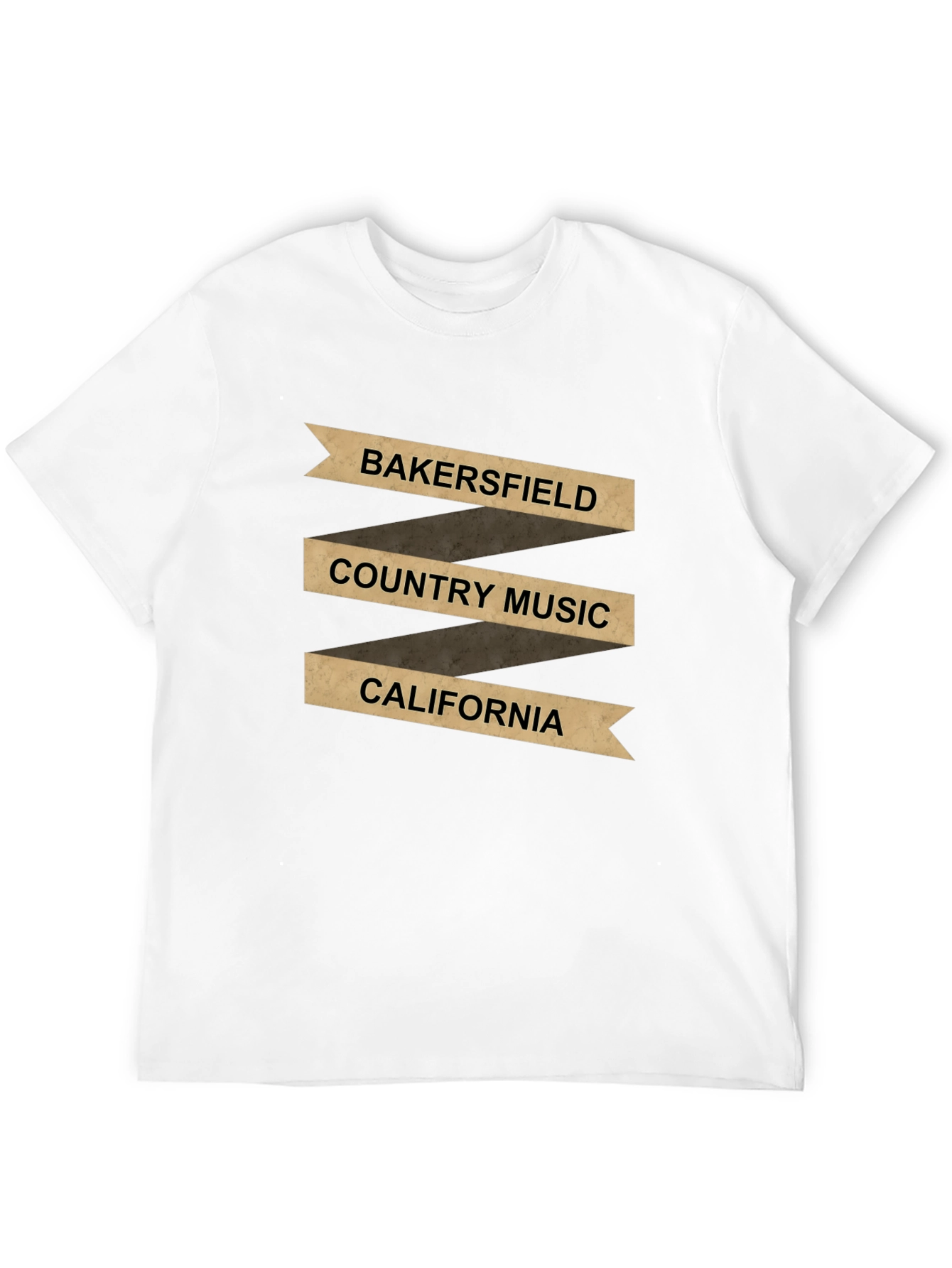 Bakersfield Country Music California Black T-Shirt