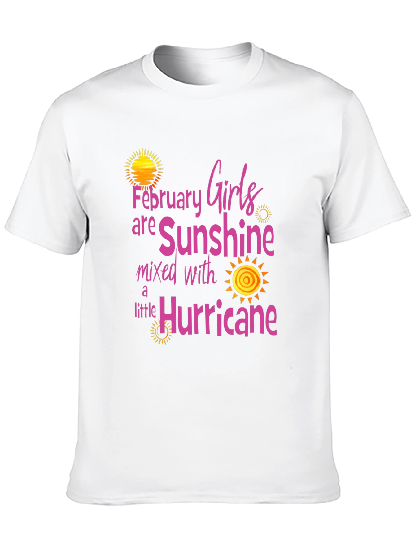 February Girls Sunshine Hurricane Black T-Shirt