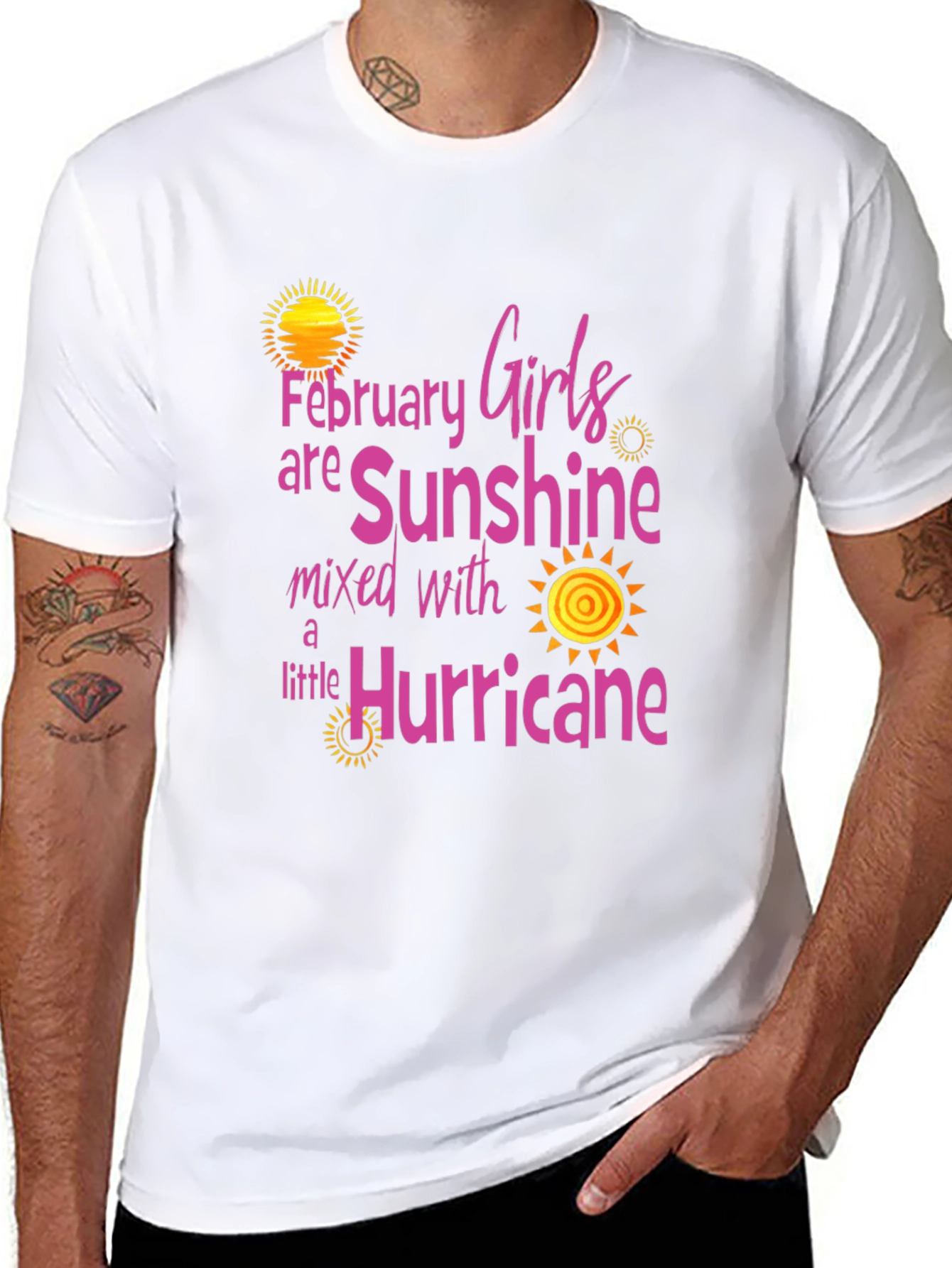 February Girls Sunshine Hurricane Black T-Shirt