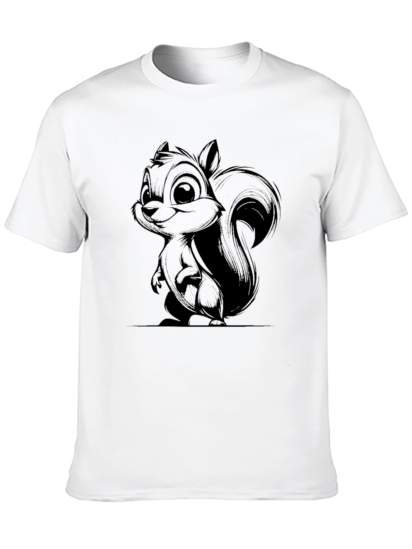 Squirrel Graphic Black T-Shirt