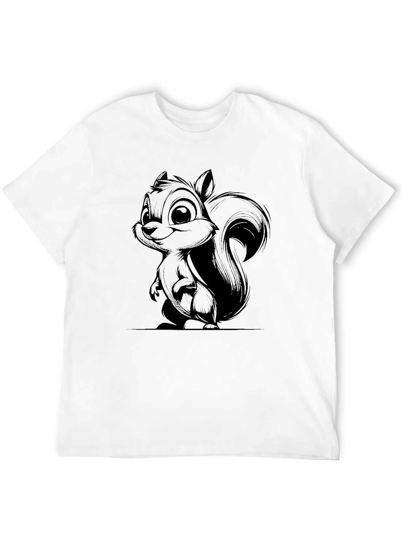 Squirrel Graphic Black T-Shirt