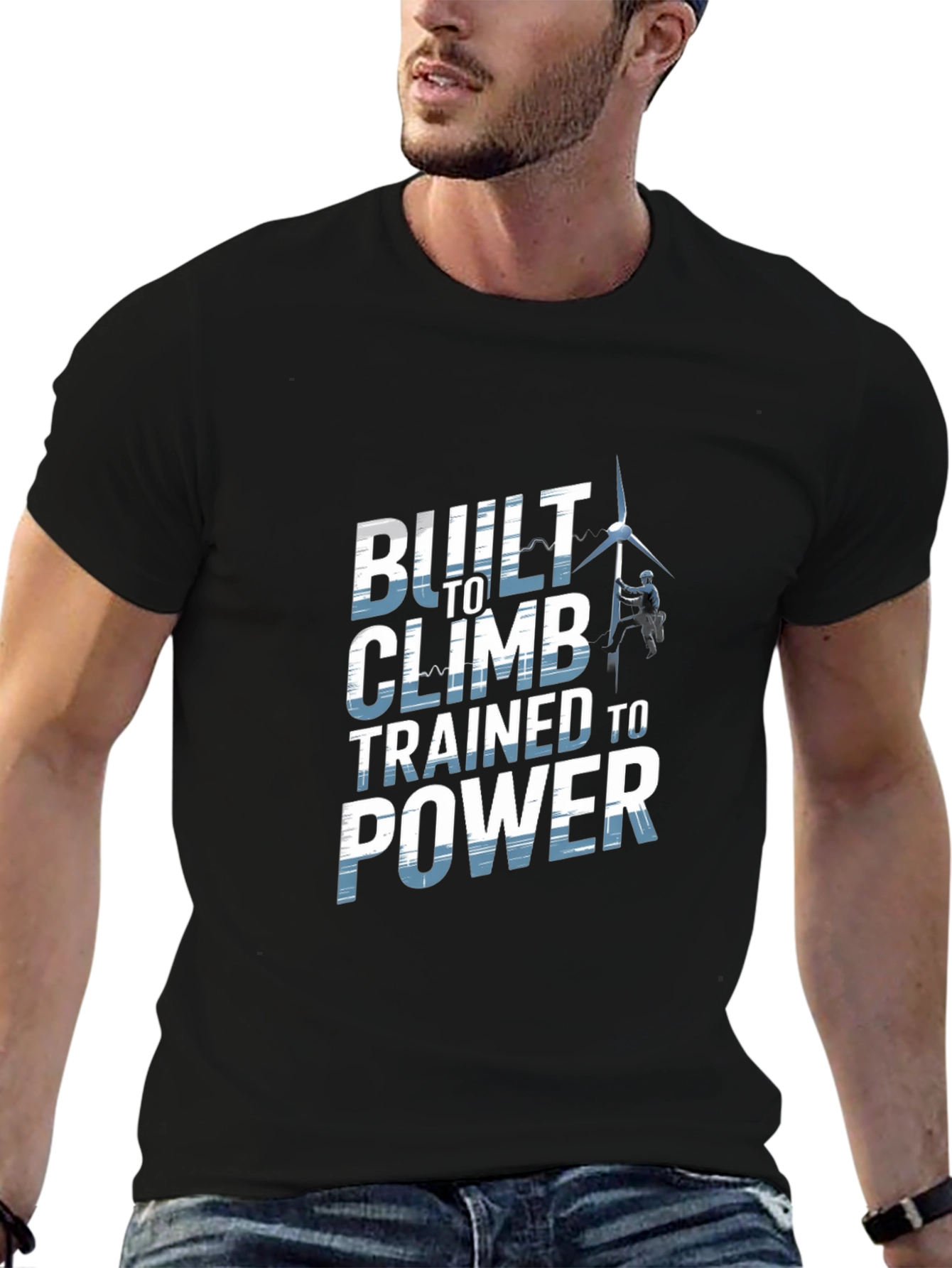 Built To Climb T-Shirt - Power Lineman Tee